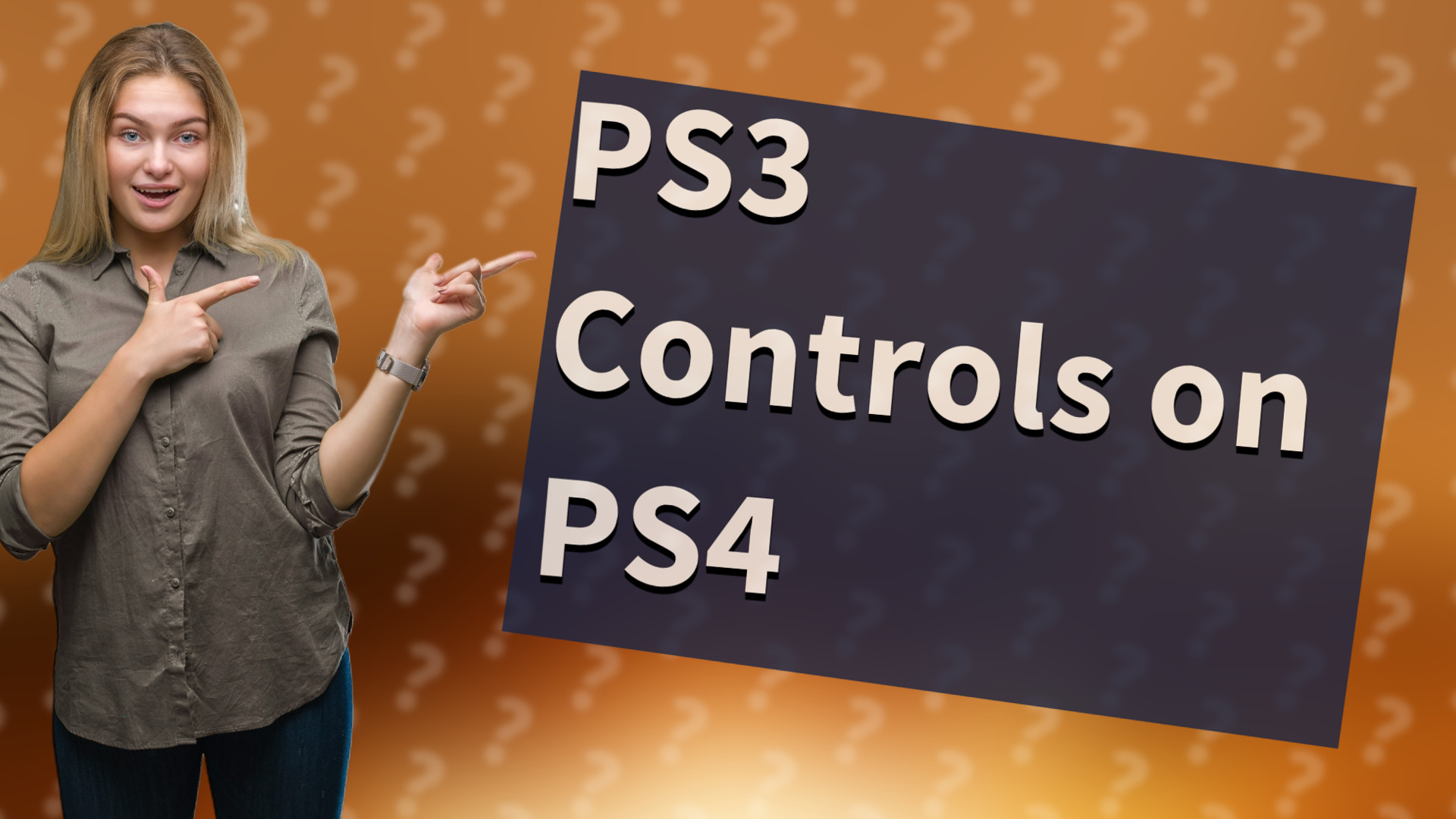 PS3 Controls on PS4