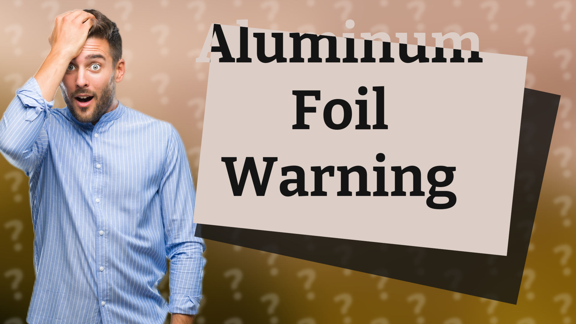 Aluminum Foil Warning