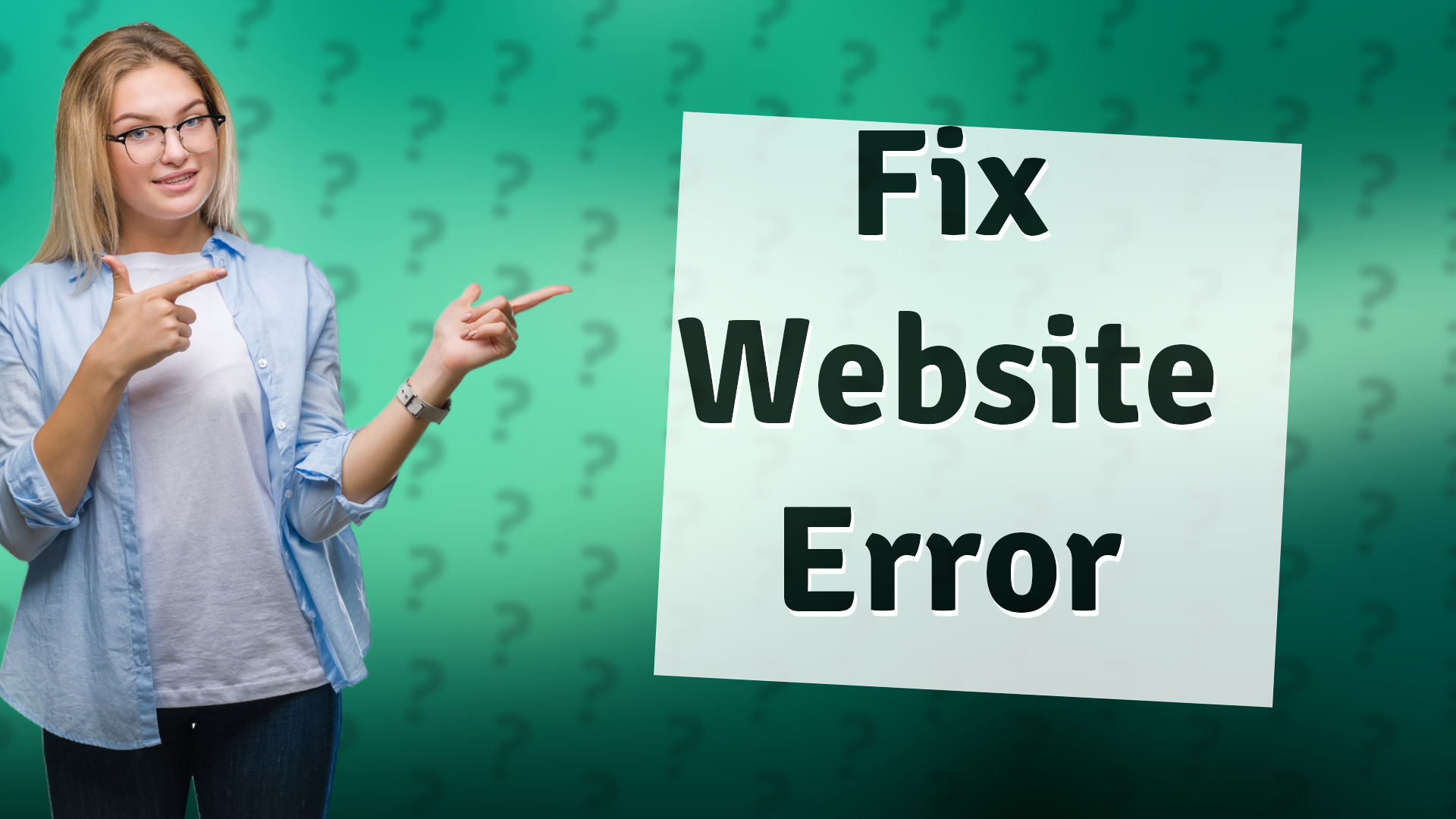 Fix Website Error