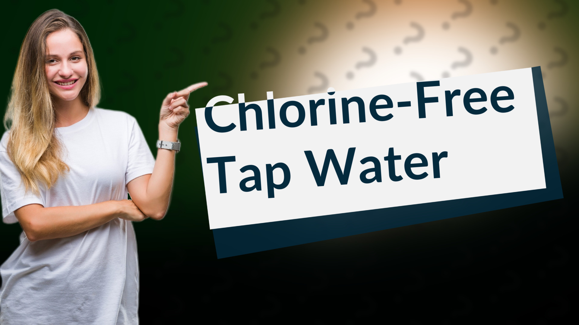 Chlorine-Free Tap Water
