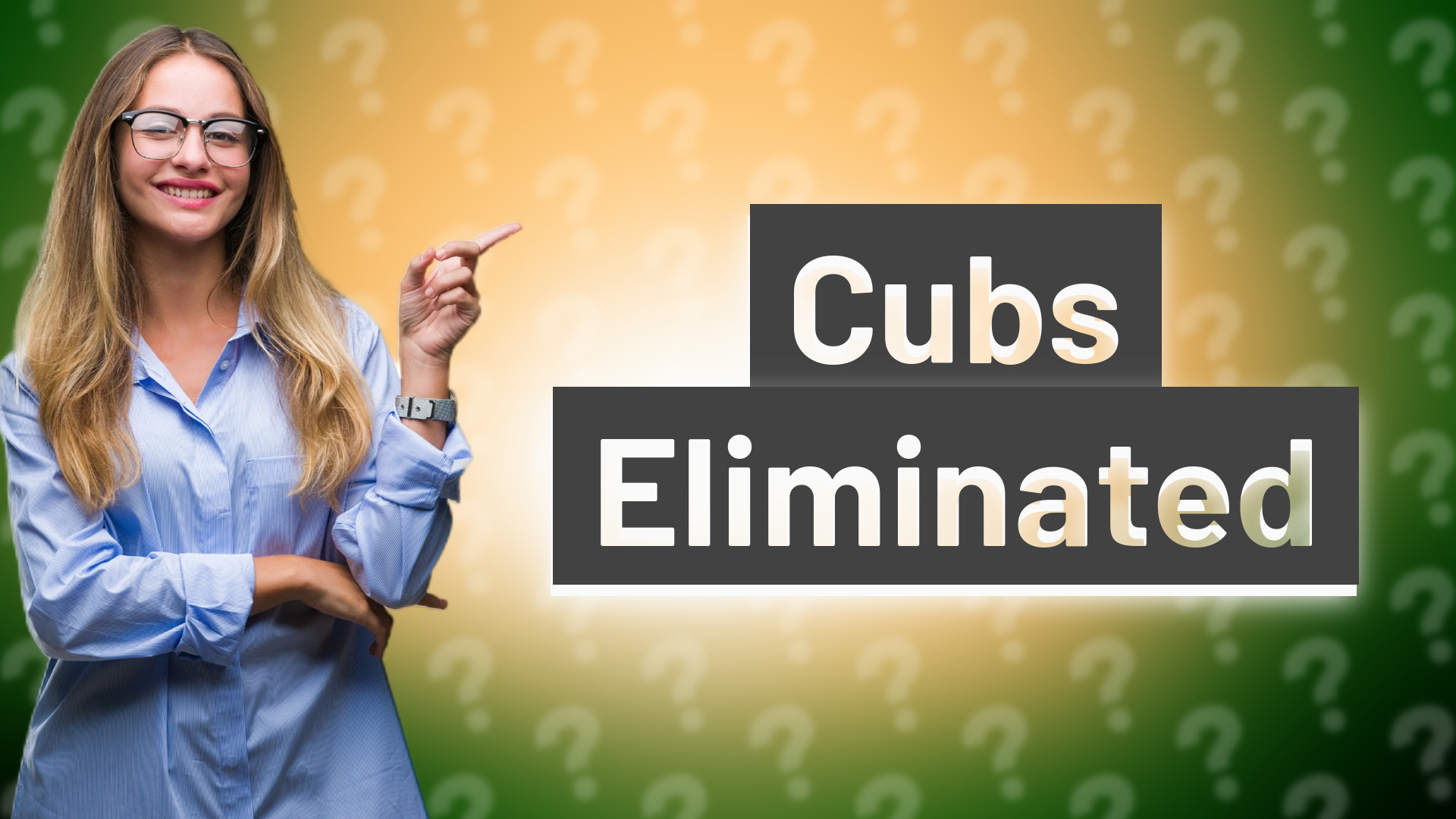 Cubs Eliminated