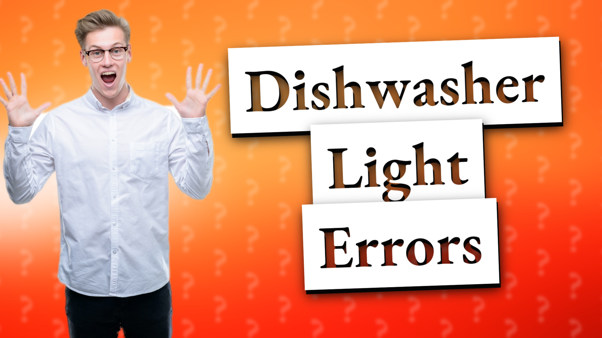 Dishwasher Light Errors