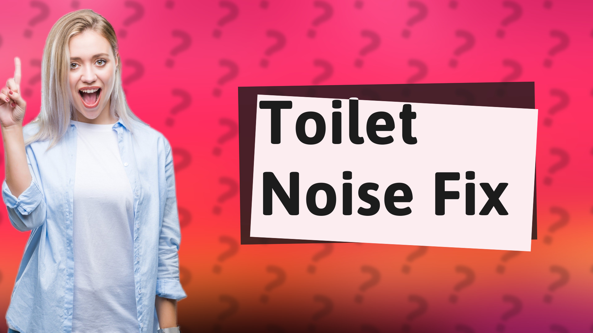 Toilet Noise Fix