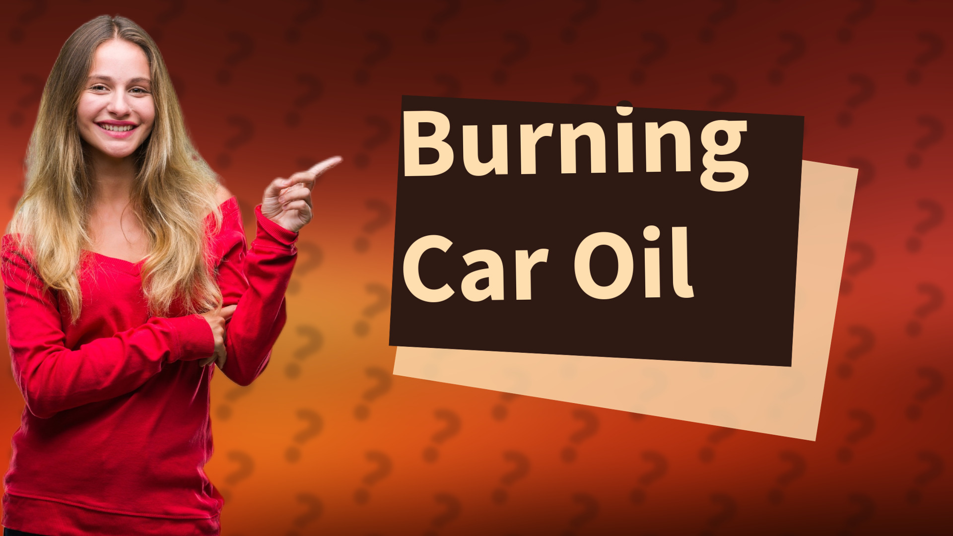 Burning Car Oil