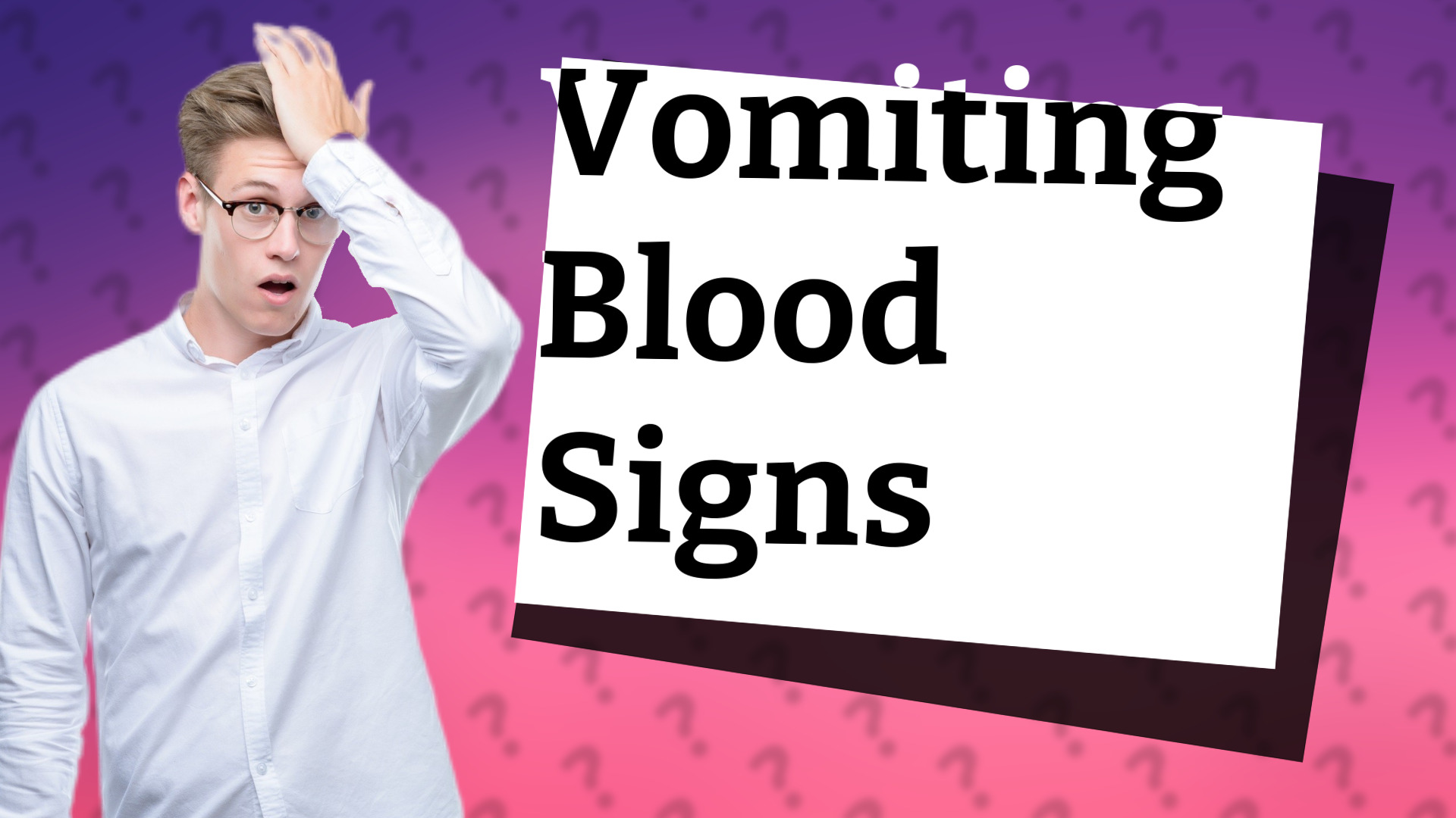 Vomiting Blood Signs