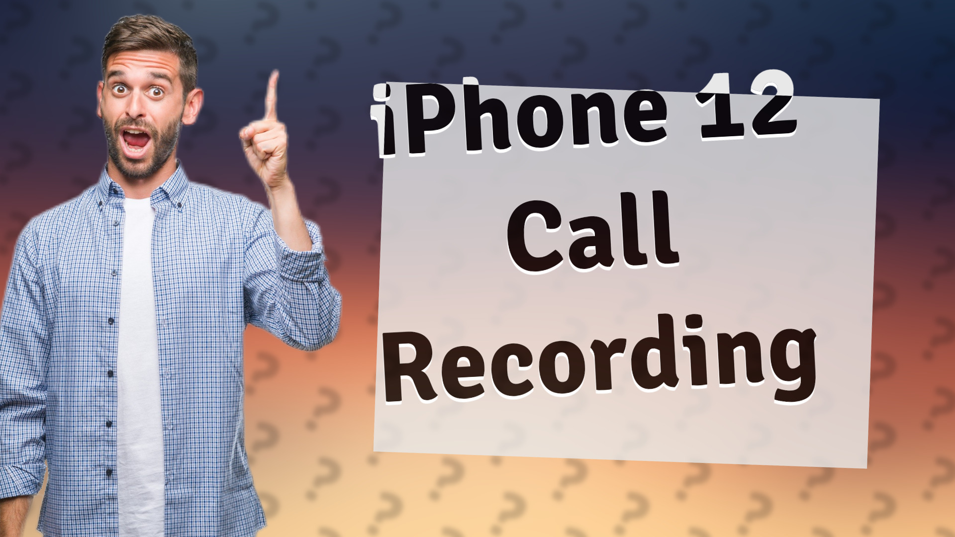 iPhone 12 Call Recording
