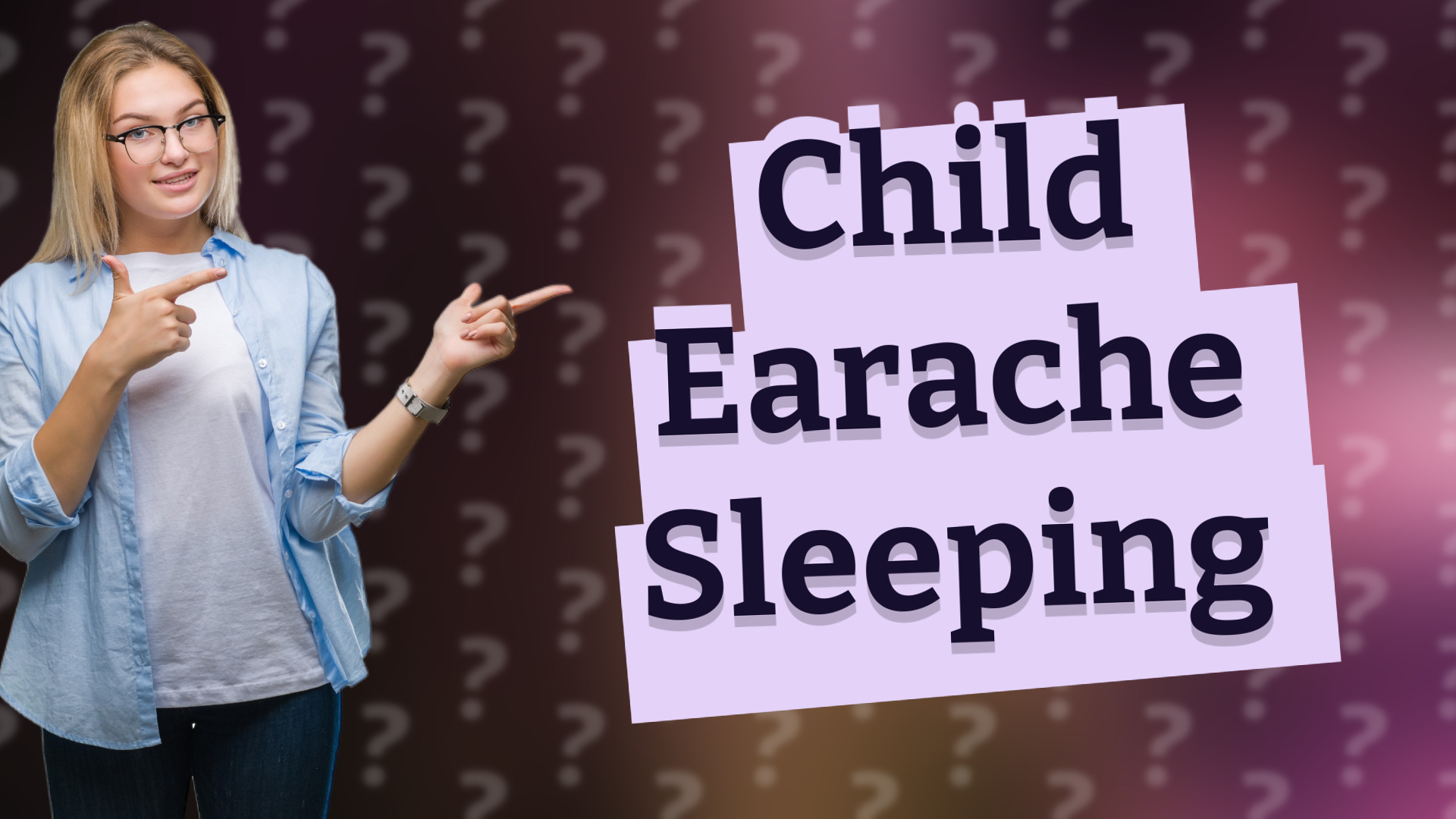 Child Earache Sleeping