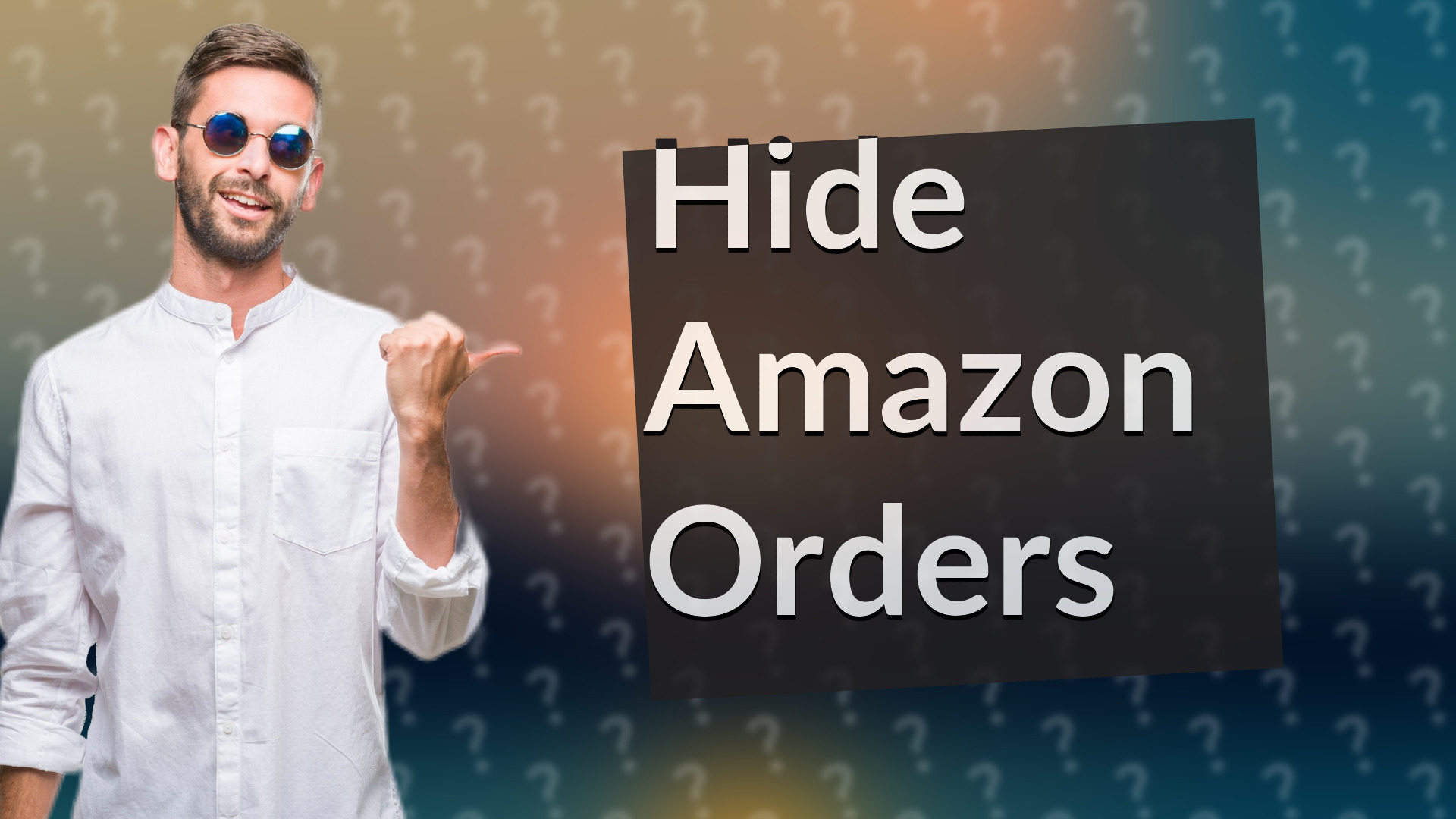 Hide Amazon Orders