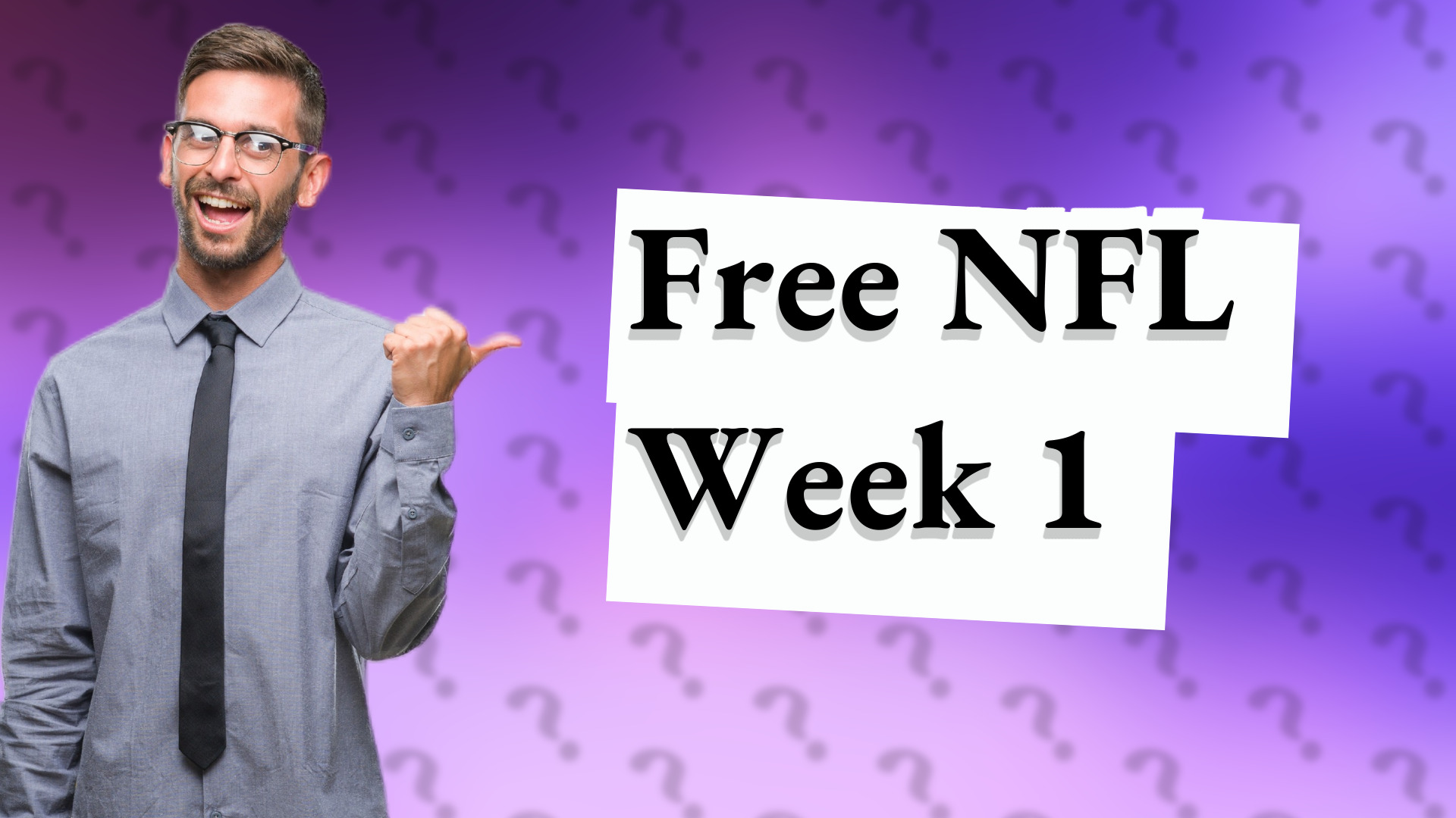 Free NFL Week 1