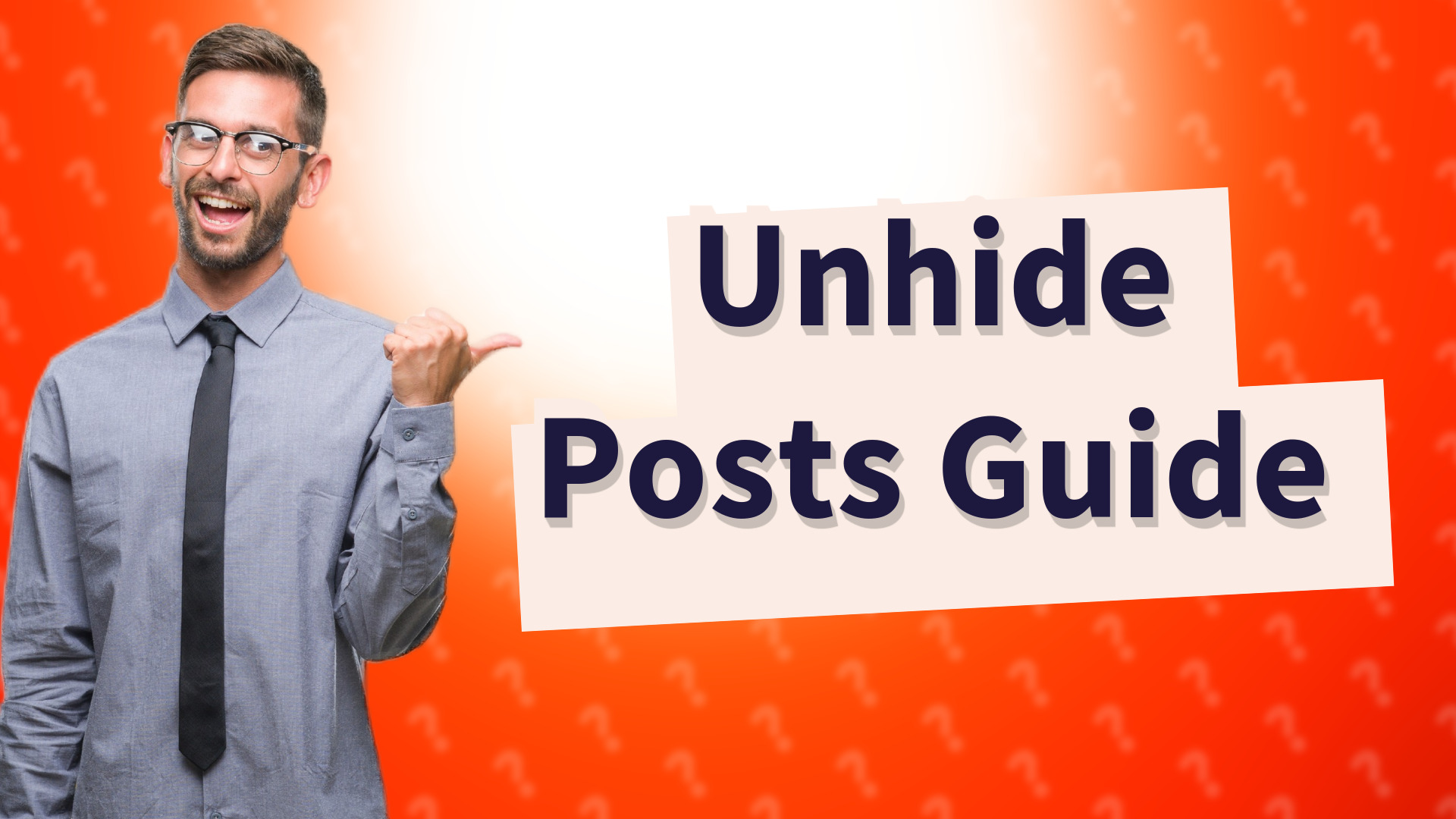 Unhide Posts Guide