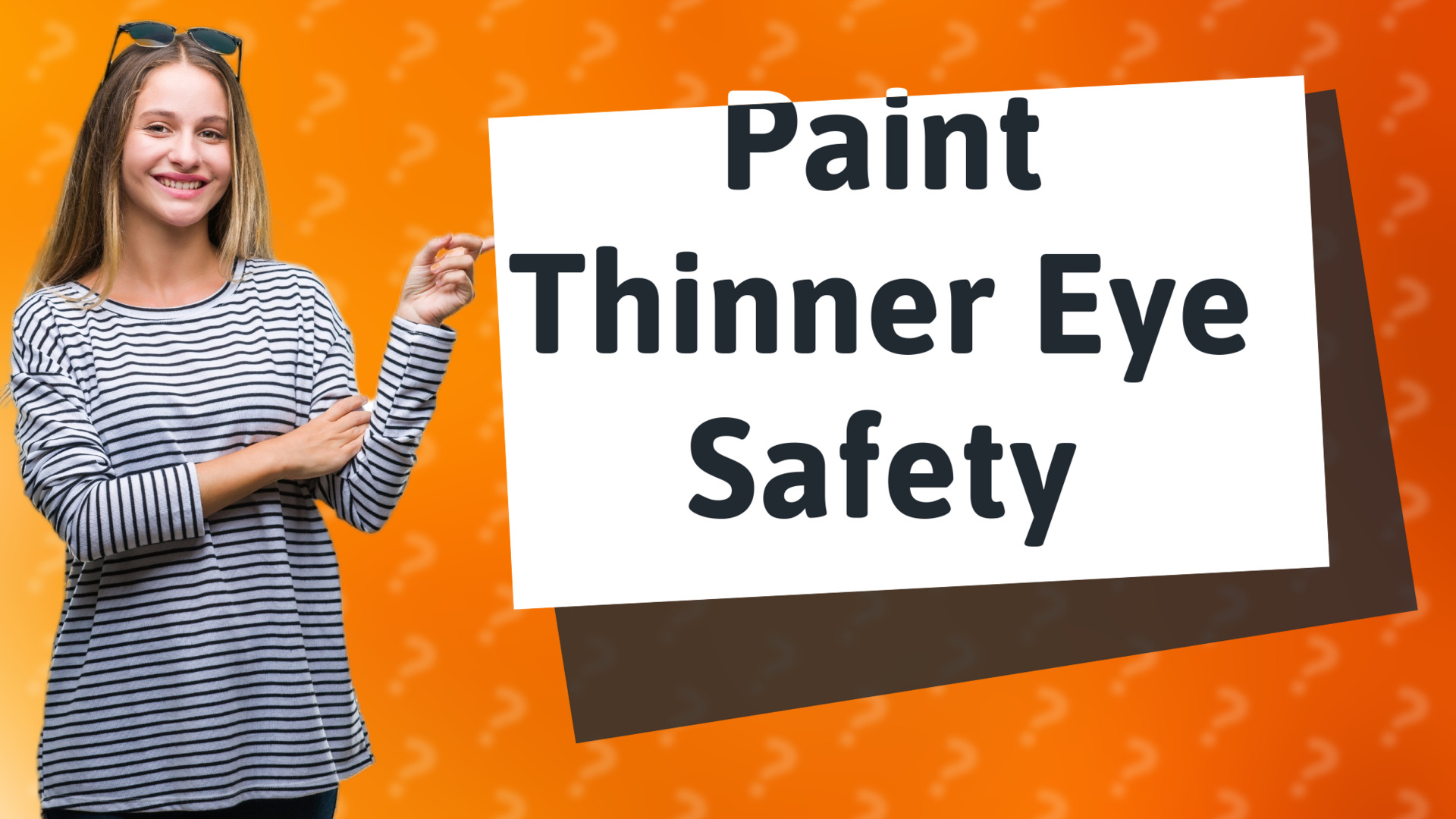 Paint Thinner Eye Safety