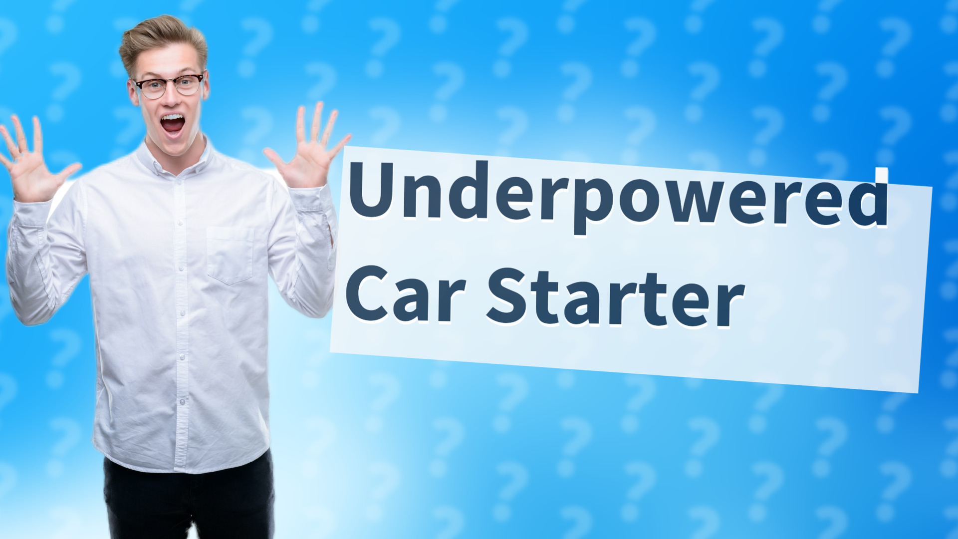 Underpowered Car Starter
