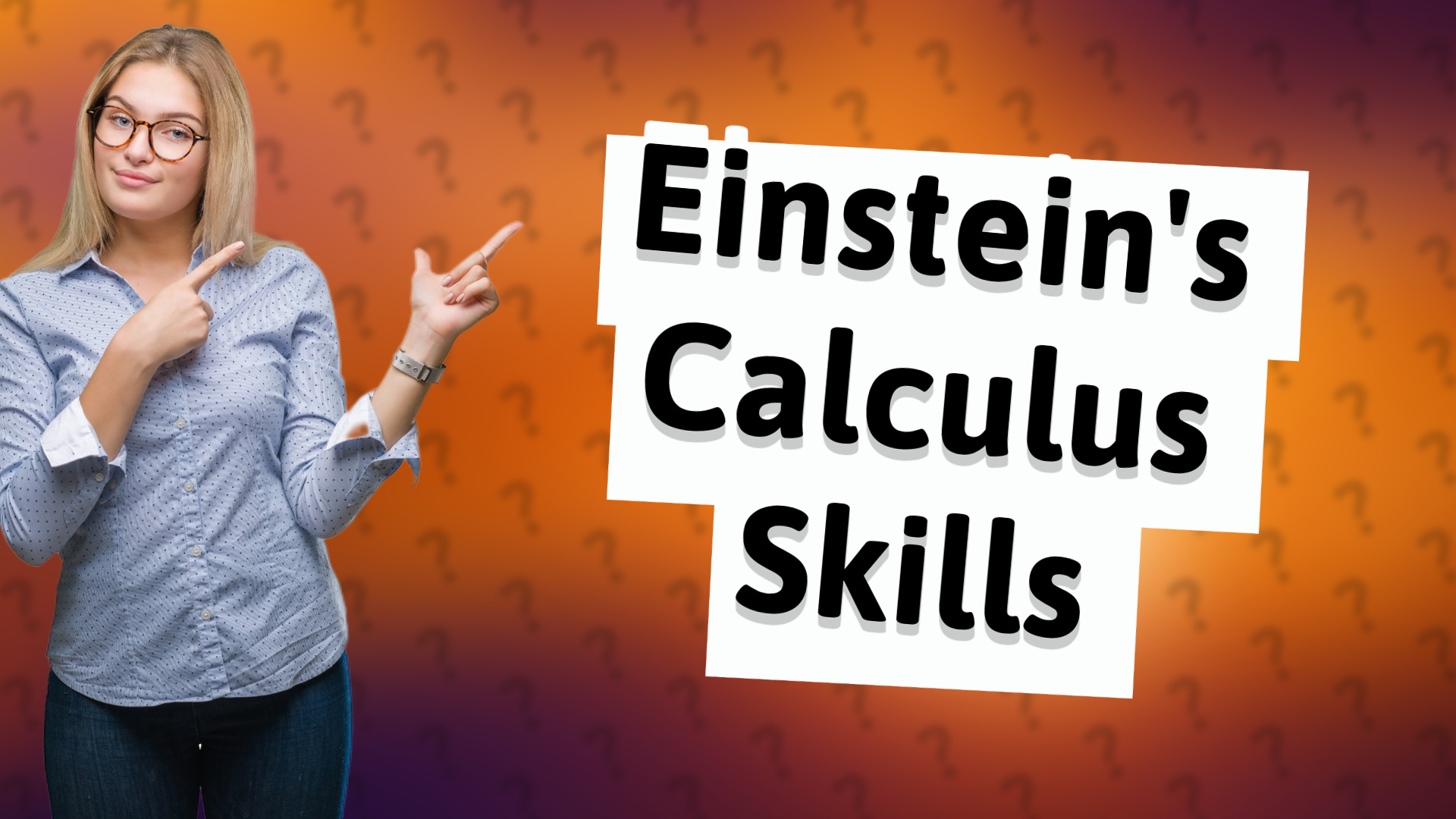 Einstein's Calculus Skills