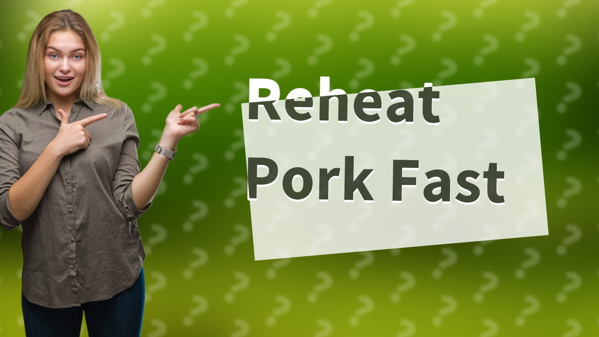 Reheat Pork Fast
