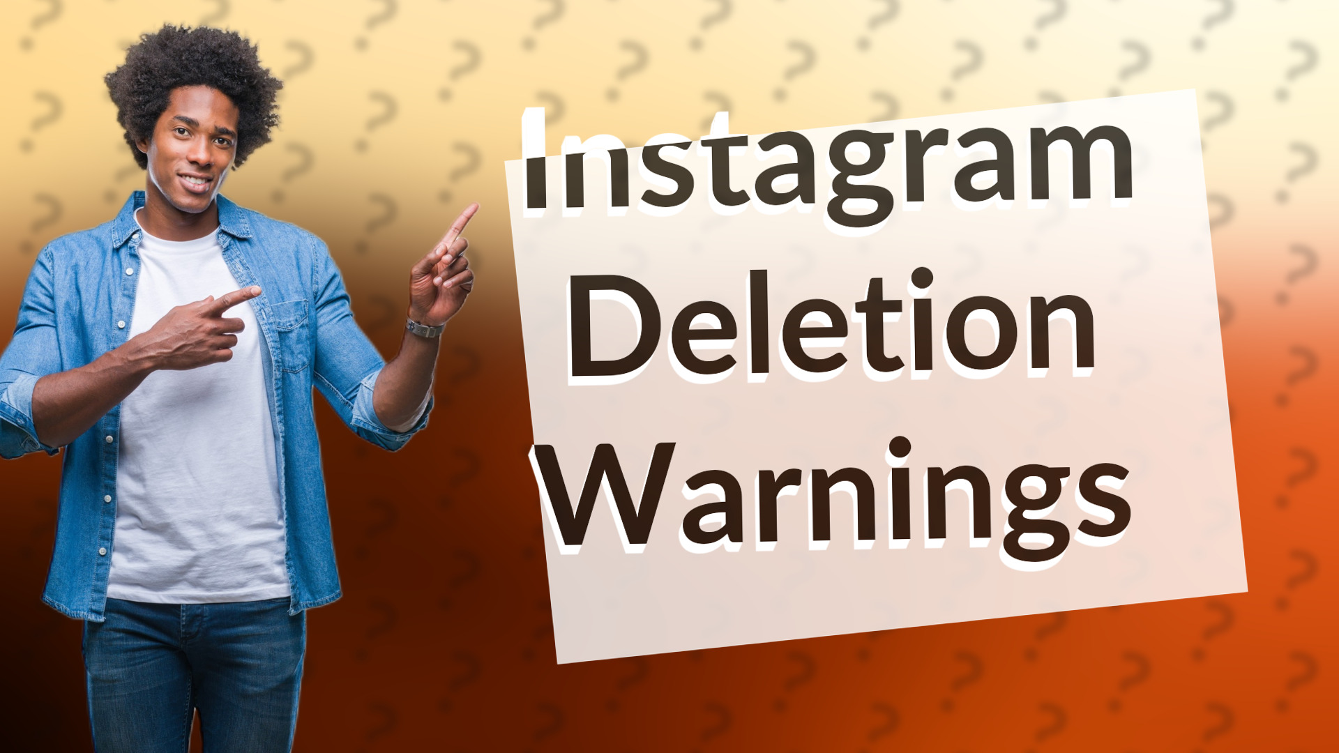 Instagram Deletion Warnings