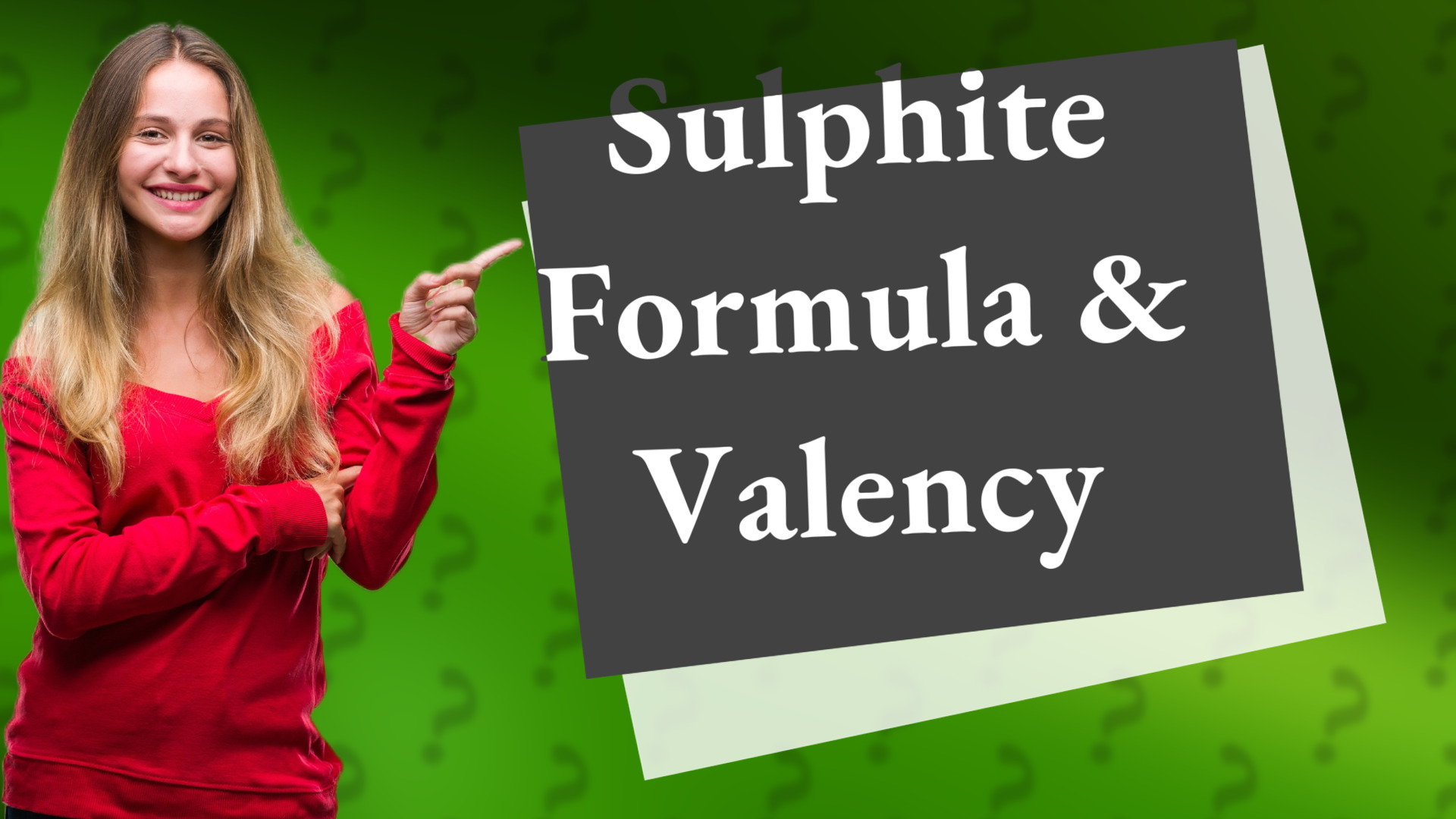 Sulphite Formula & Valency