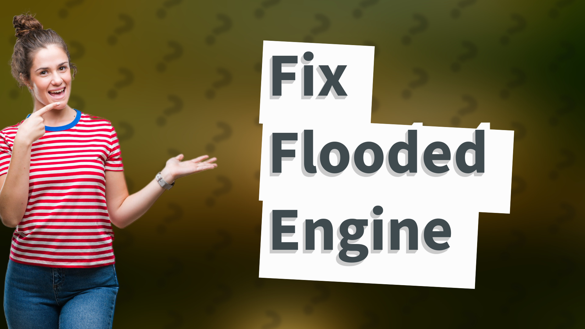 Fix Flooded Engine