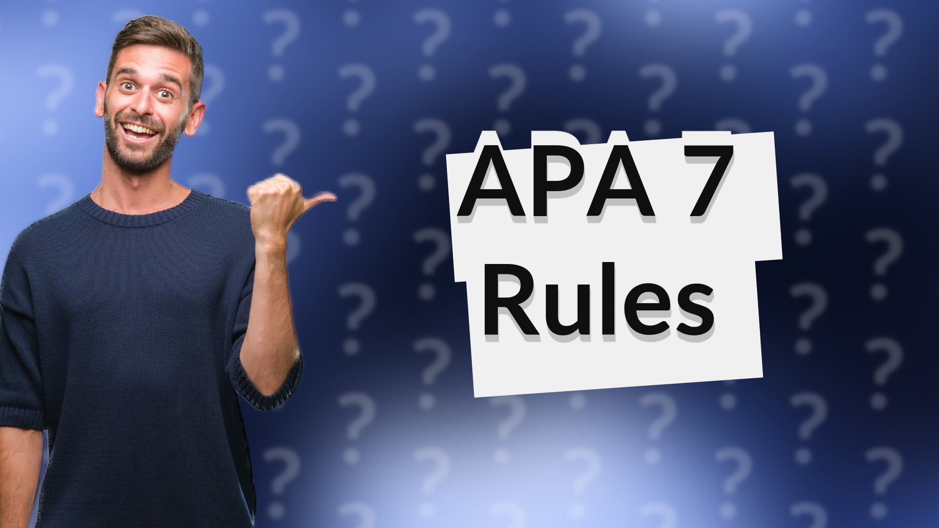 APA 7 Rules
