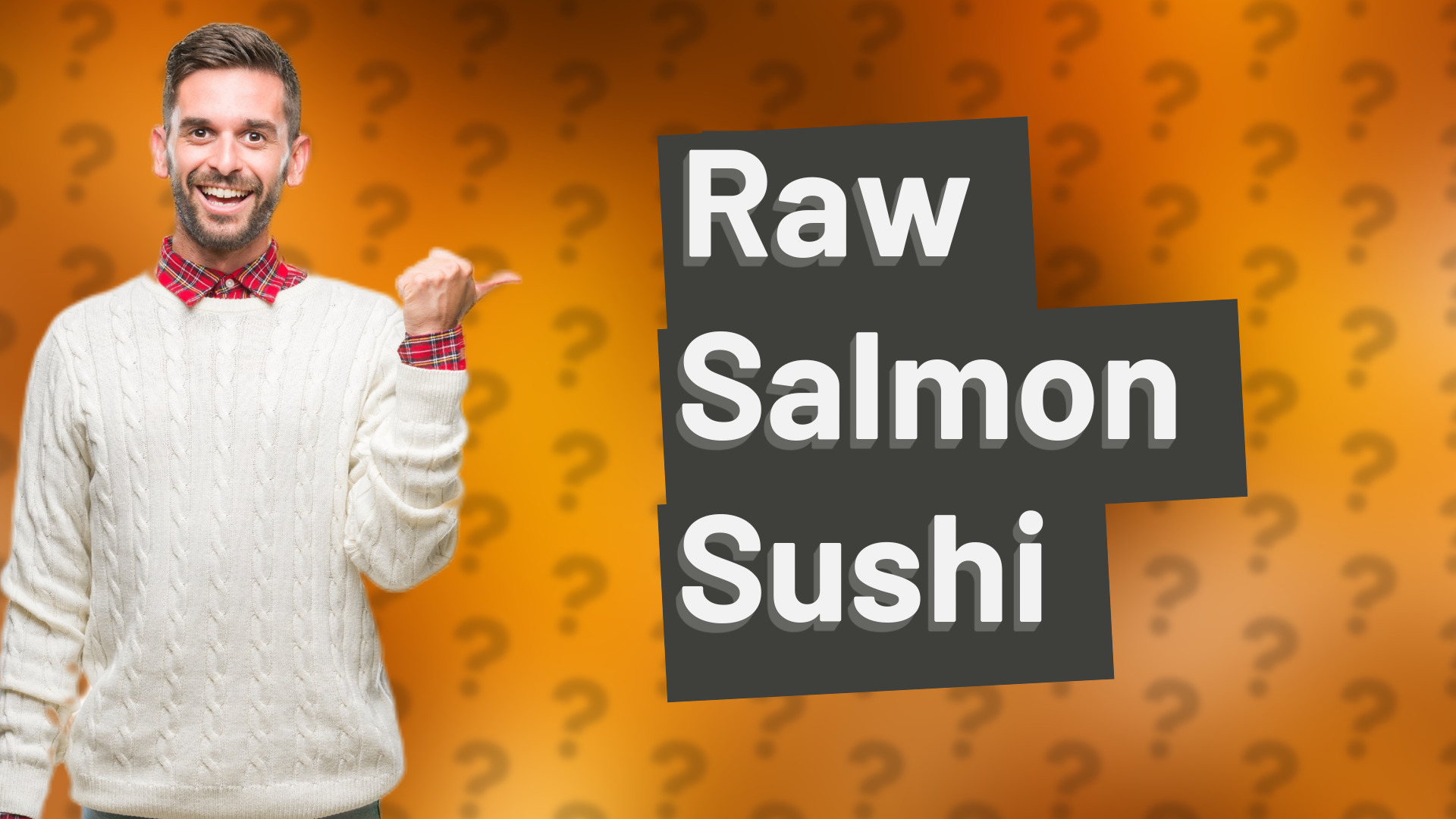 Raw Salmon Sushi