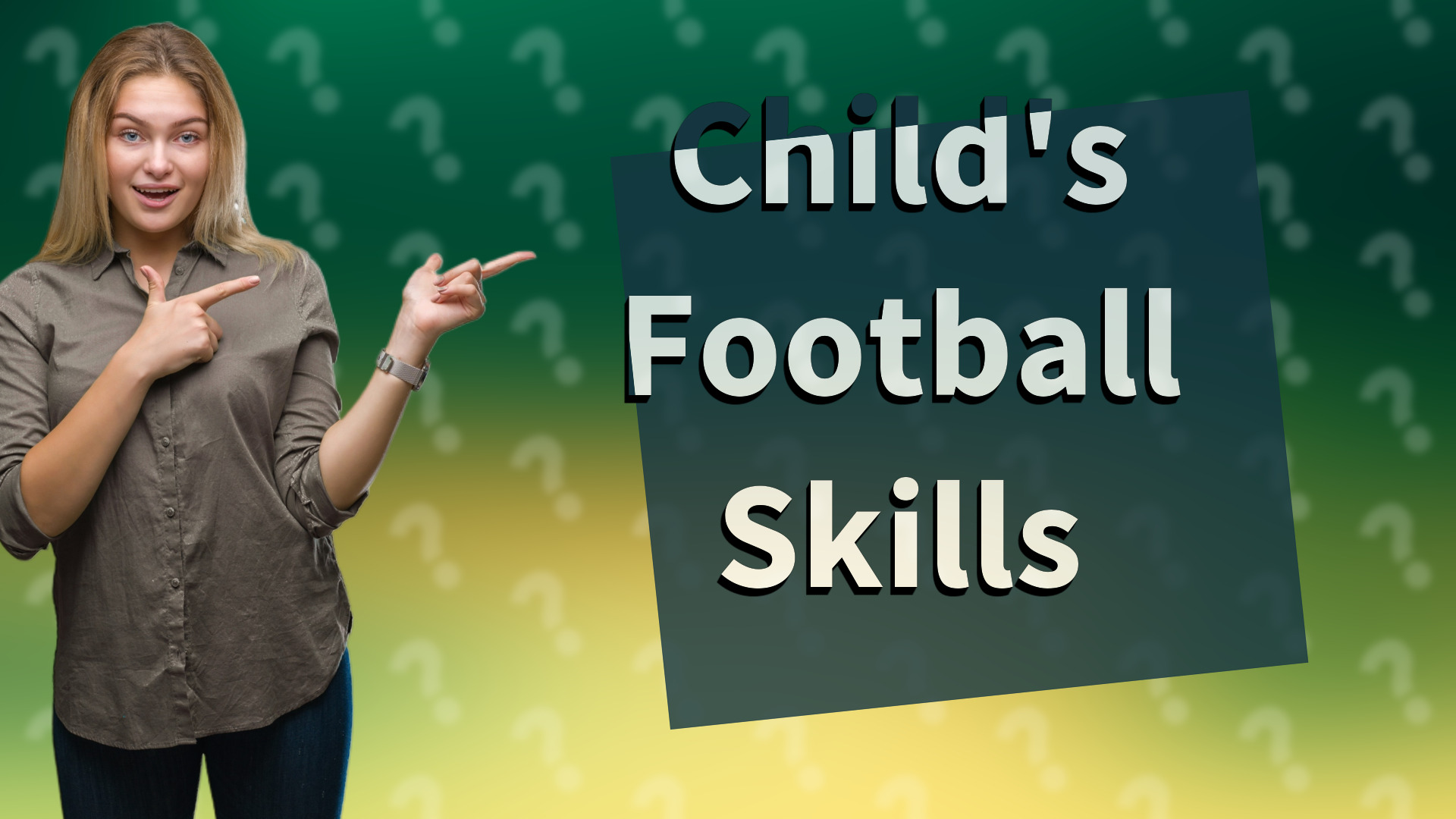 Child's Football Skills