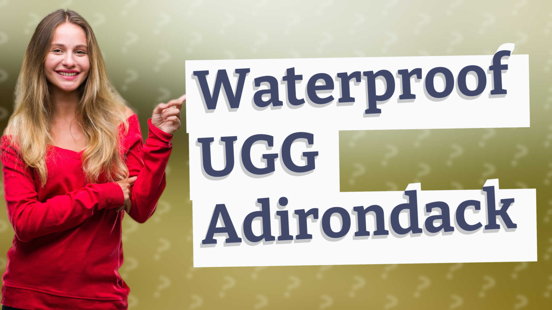 Waterproof UGG Adirondack
