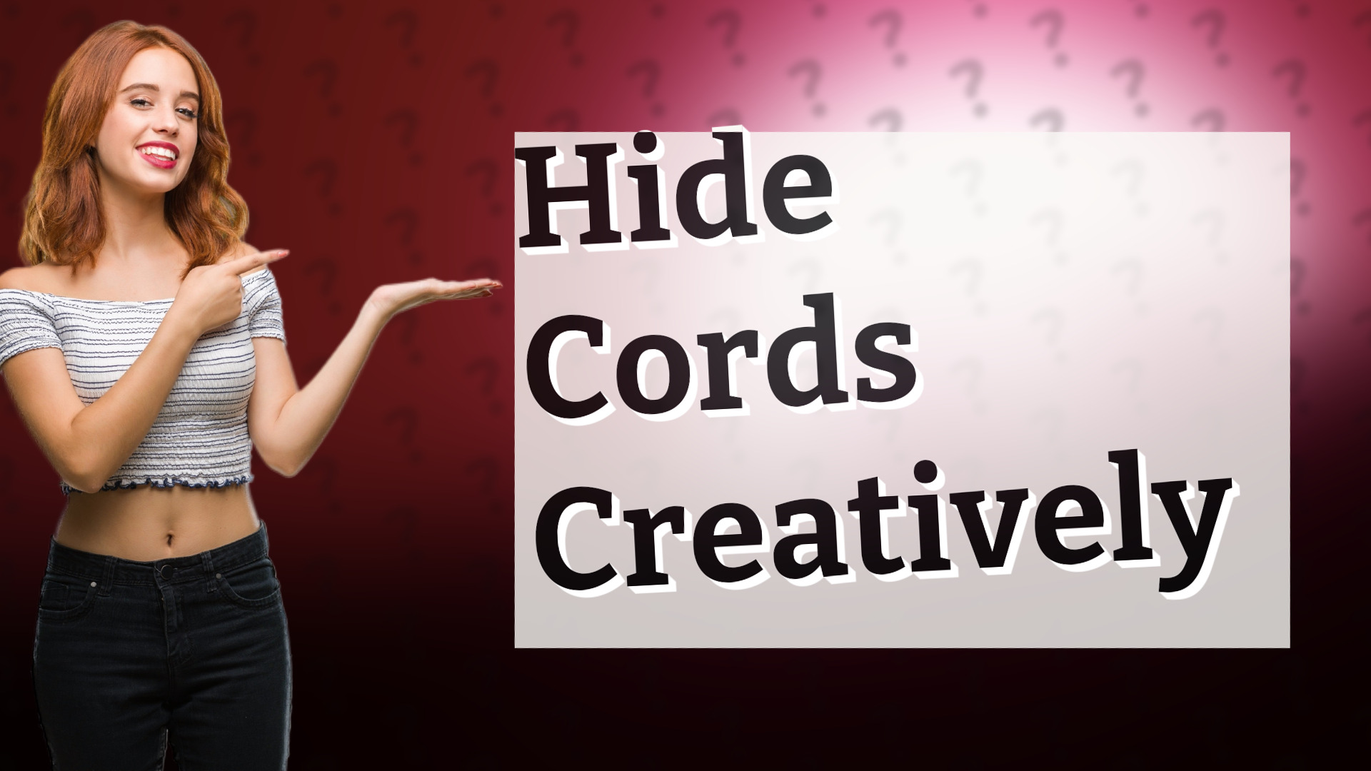 Hide Cords Creatively