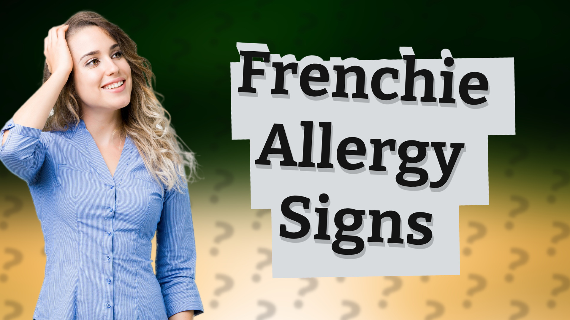 Frenchie Allergy Signs
