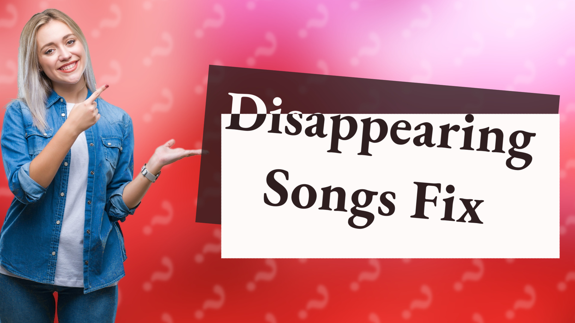 Disappearing Songs Fix