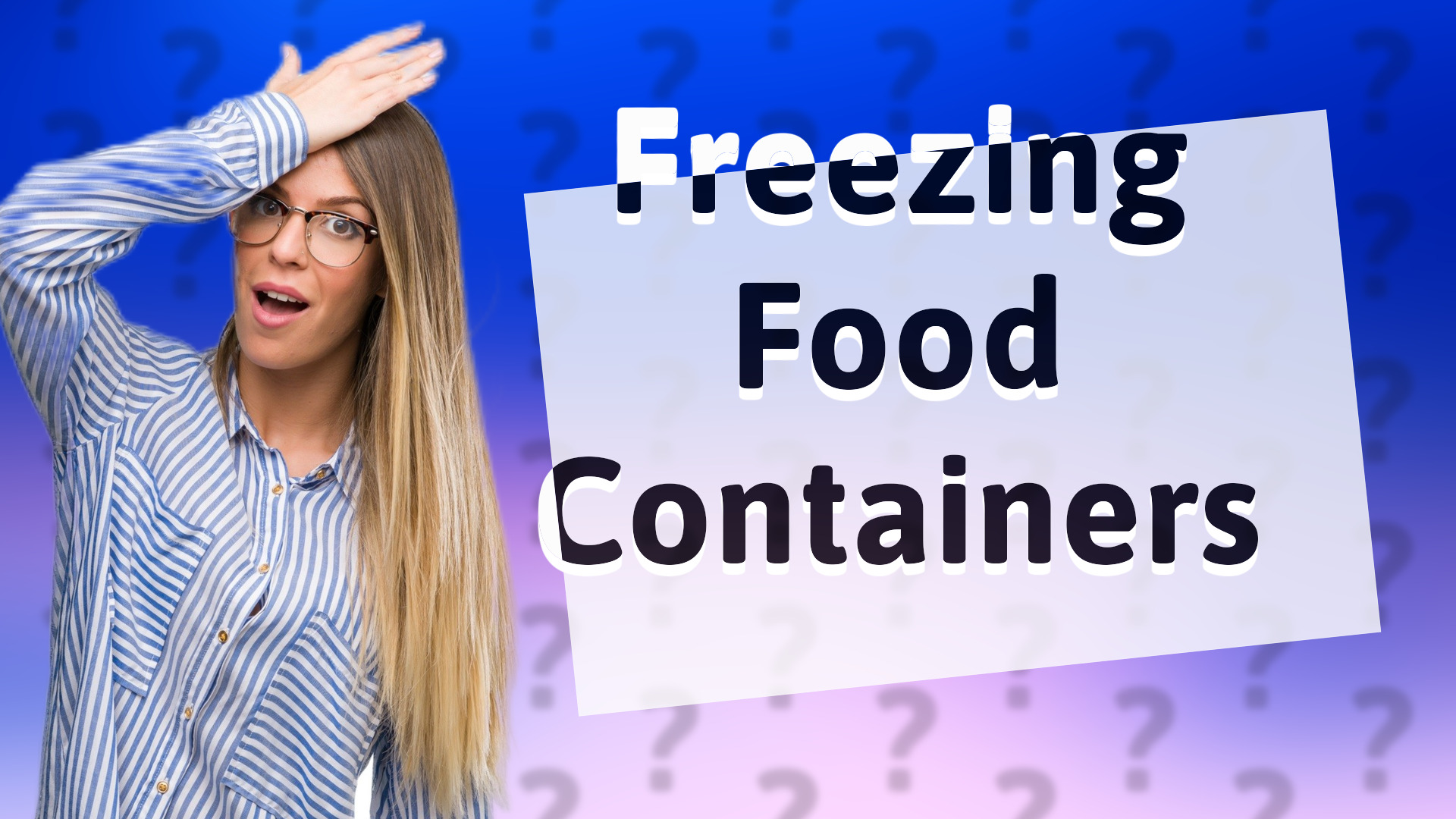Freezing Food Containers