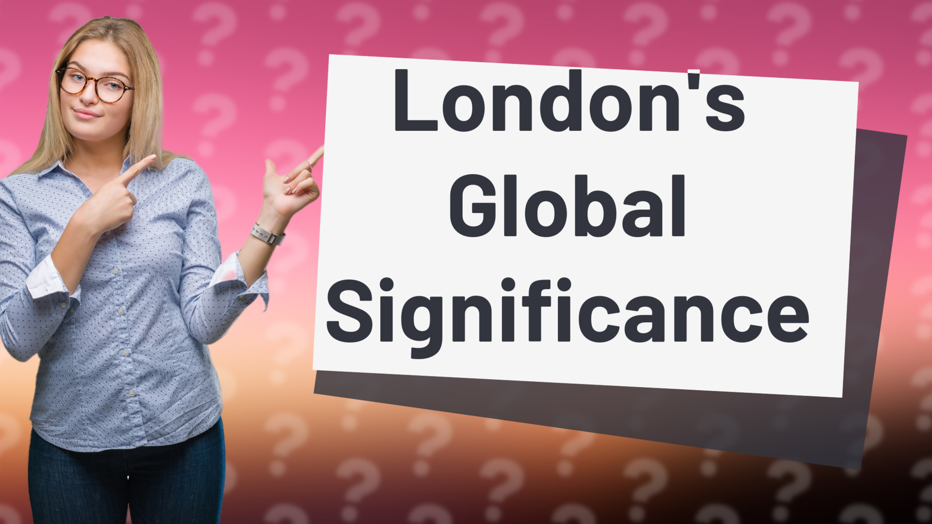 London's Global Significance