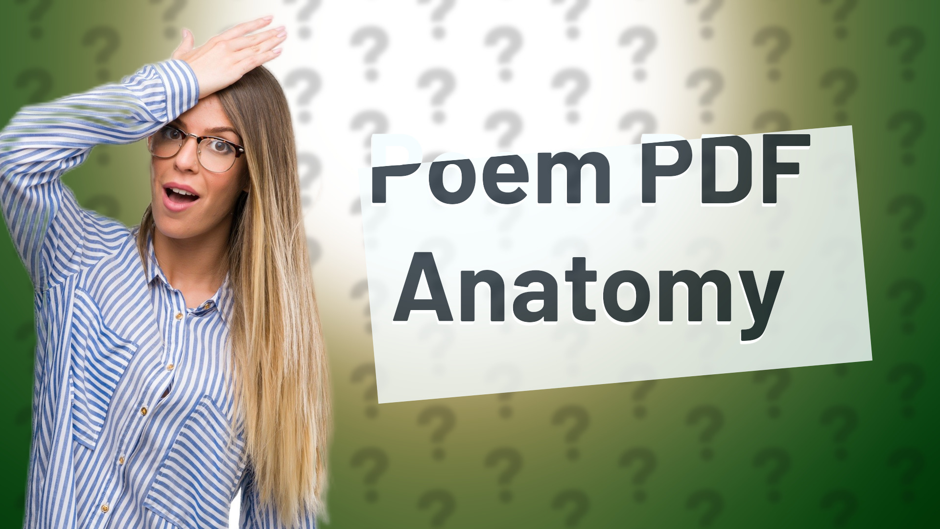 Poem PDF Anatomy