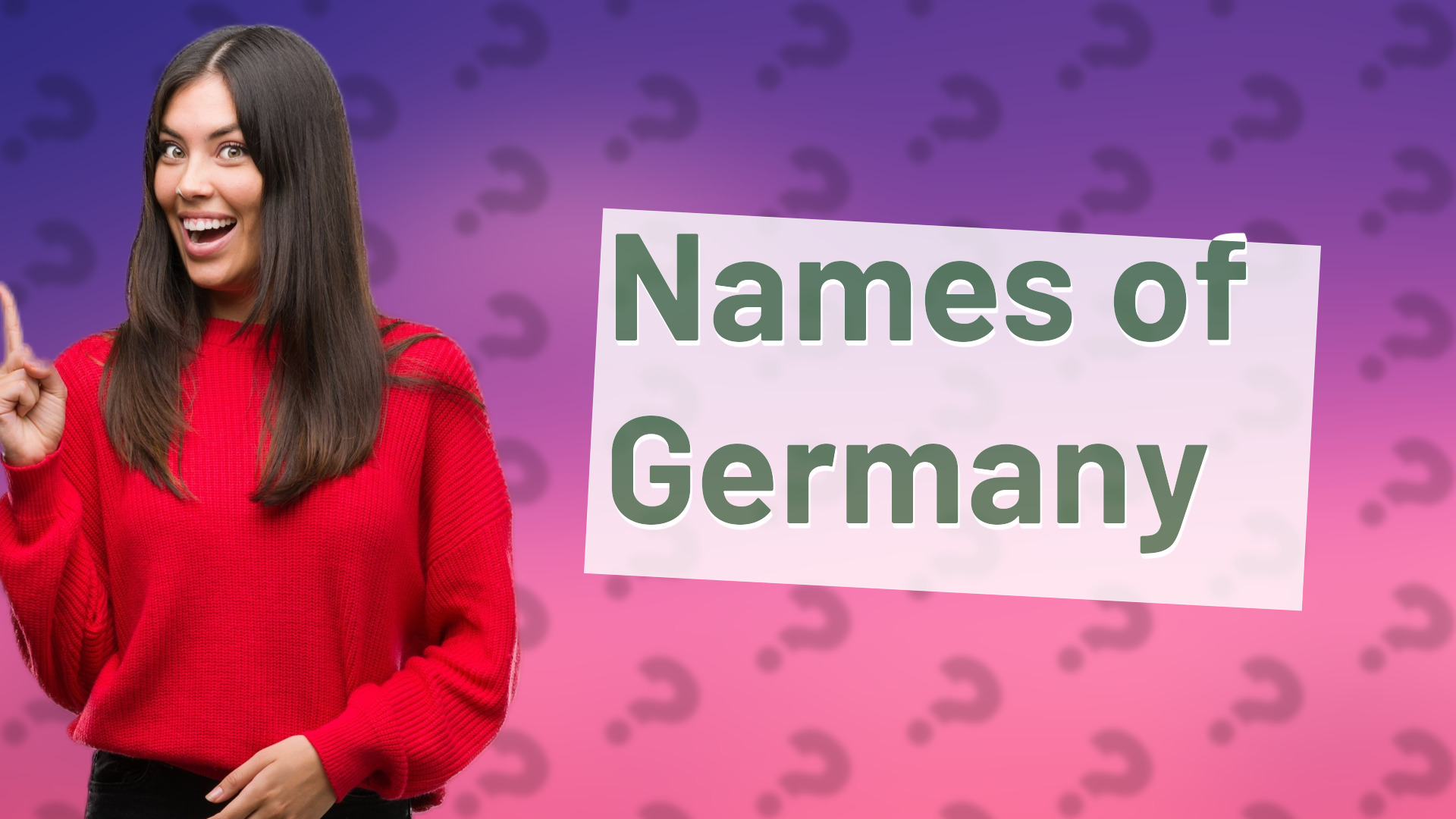 Names of Germany