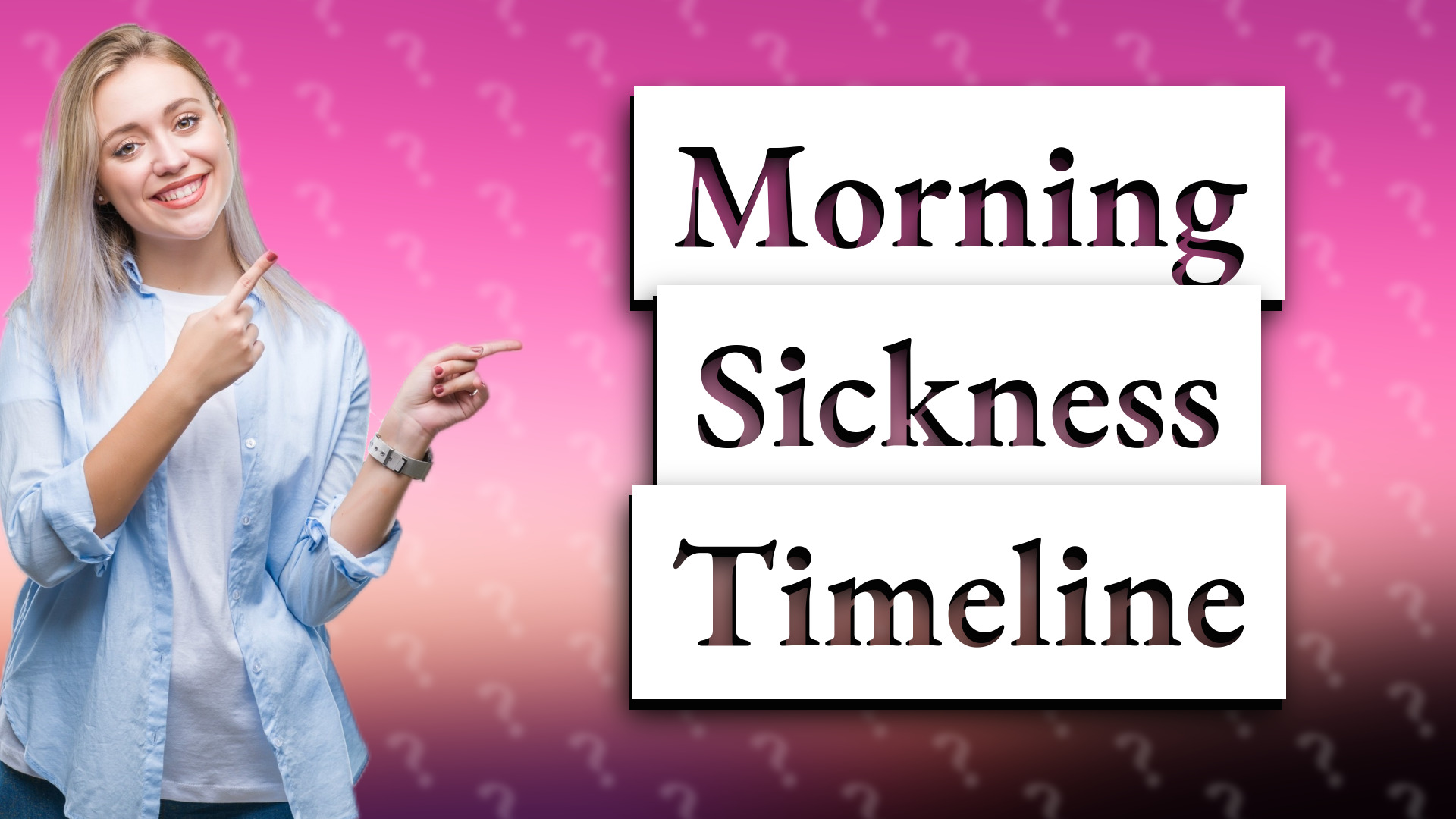Morning Sickness Timeline