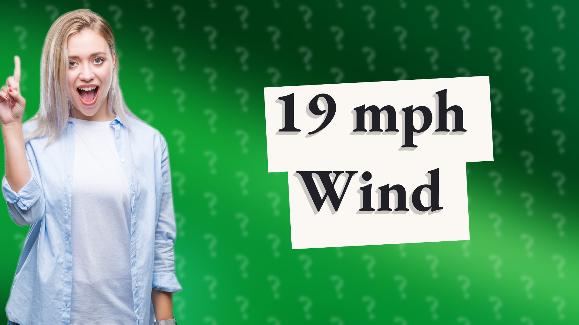 19 mph Wind