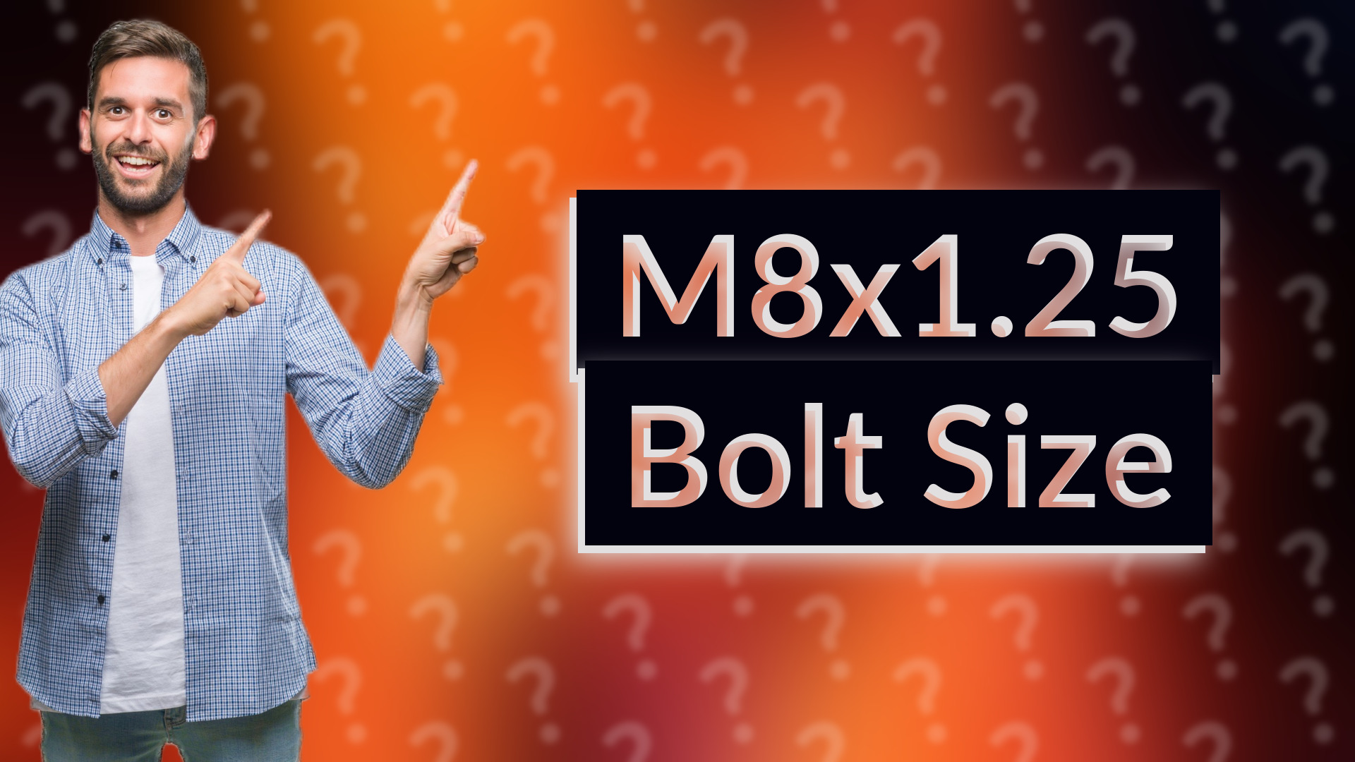 M8x1.25 Bolt Size
