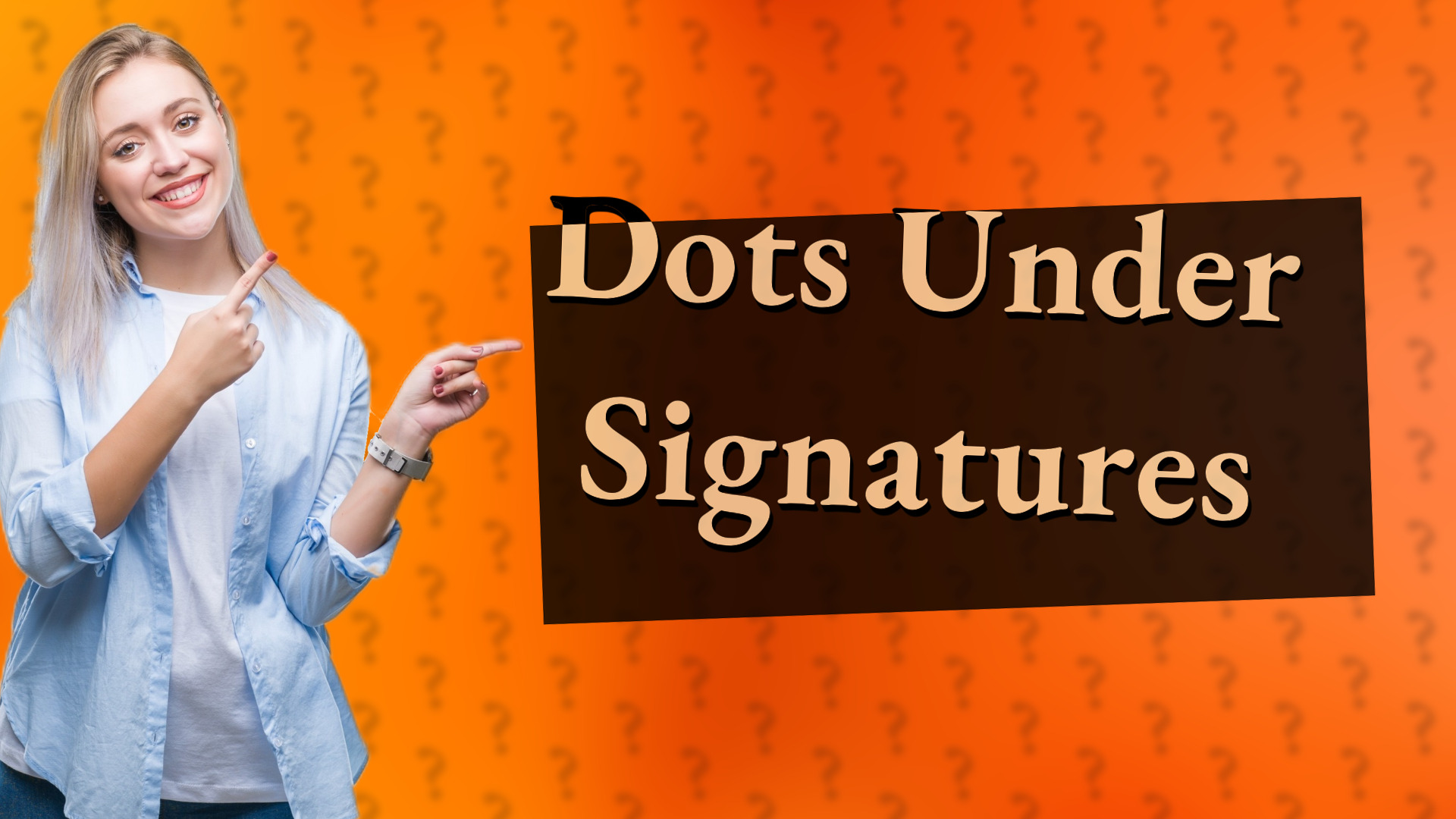 Dots Under Signatures