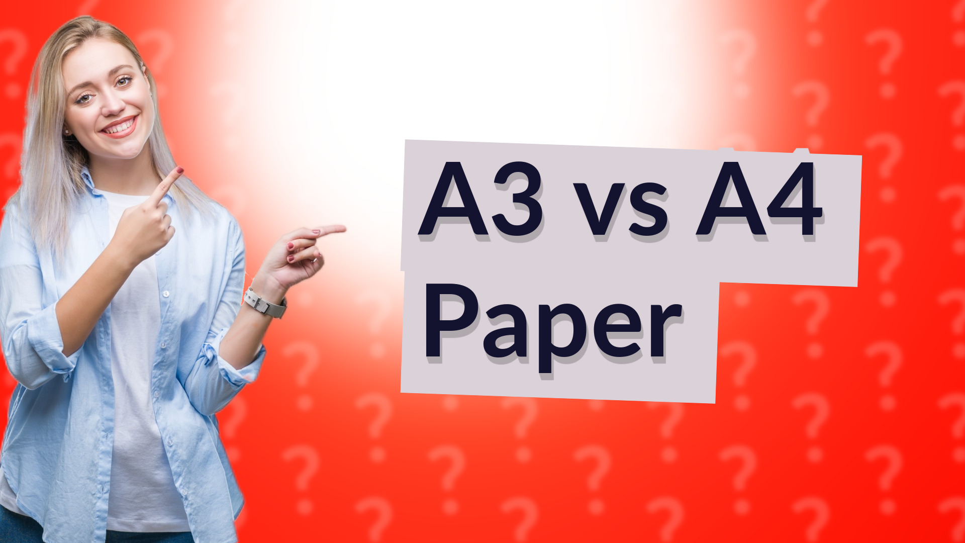 A3 vs A4 Paper