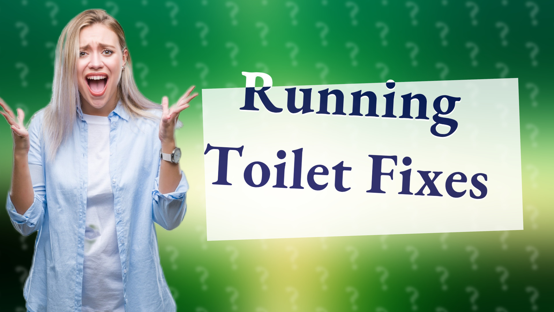 Running Toilet Fixes