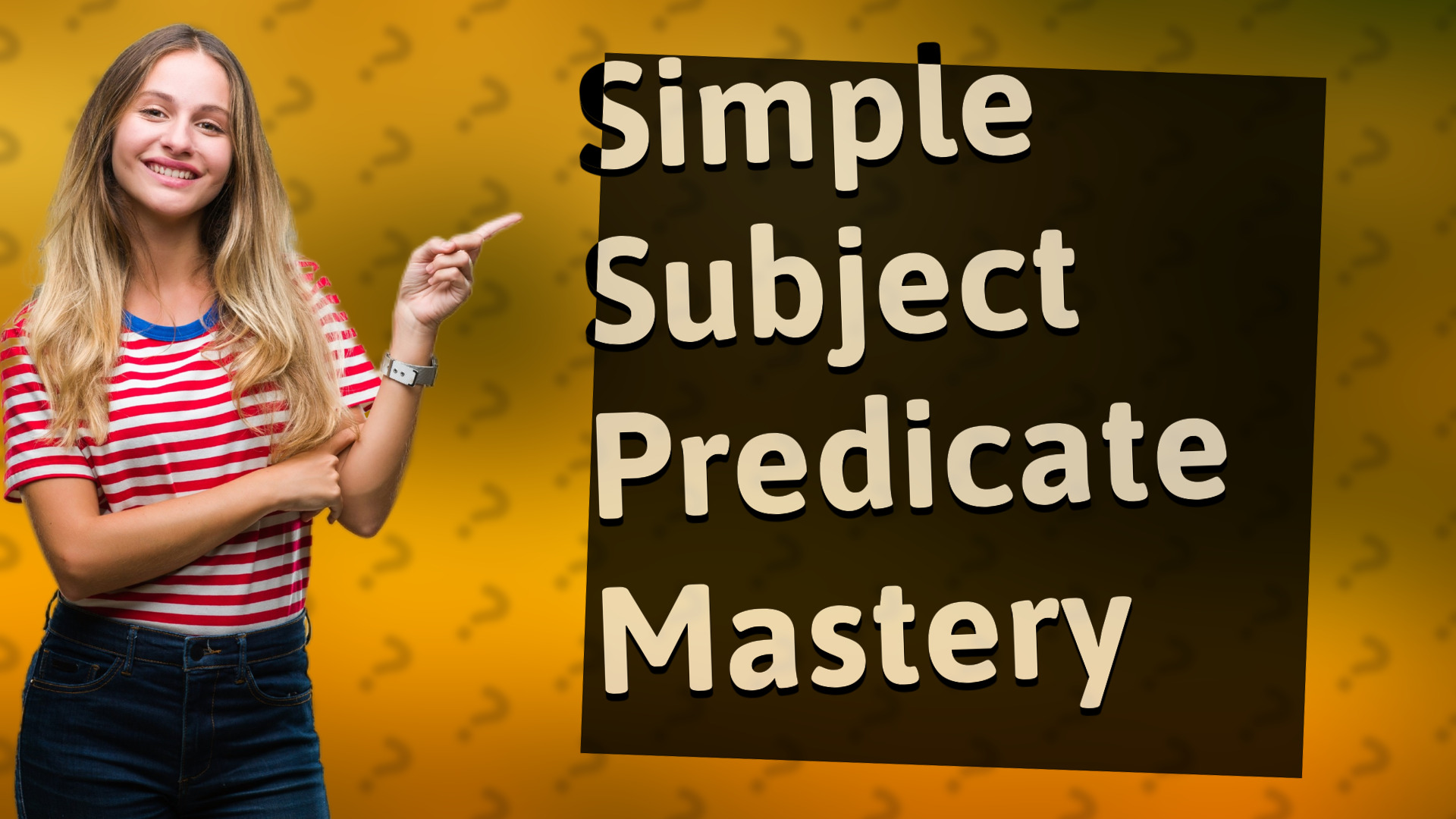 Simple Subject Predicate Mastery