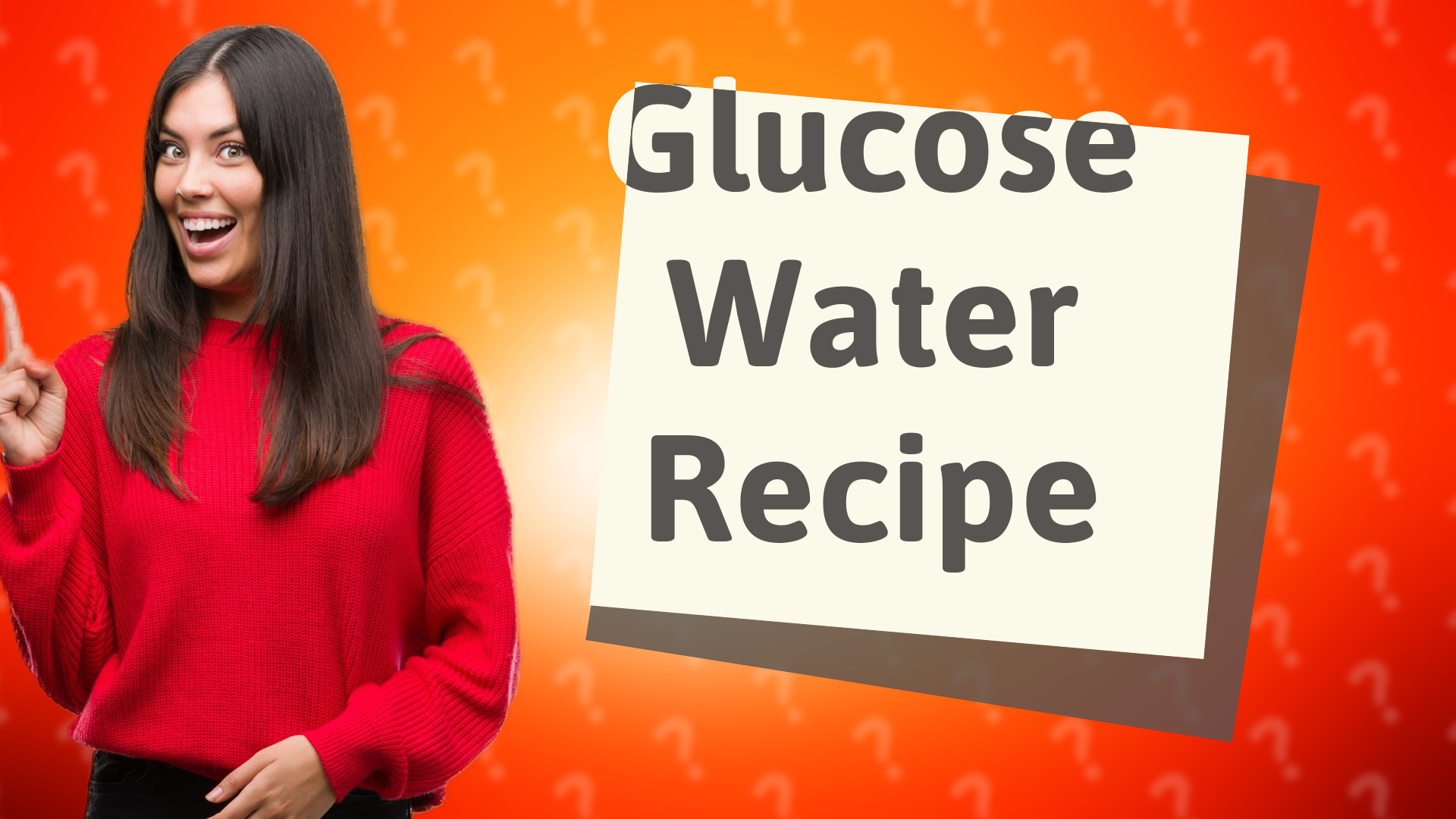 Glucose Water Recipe