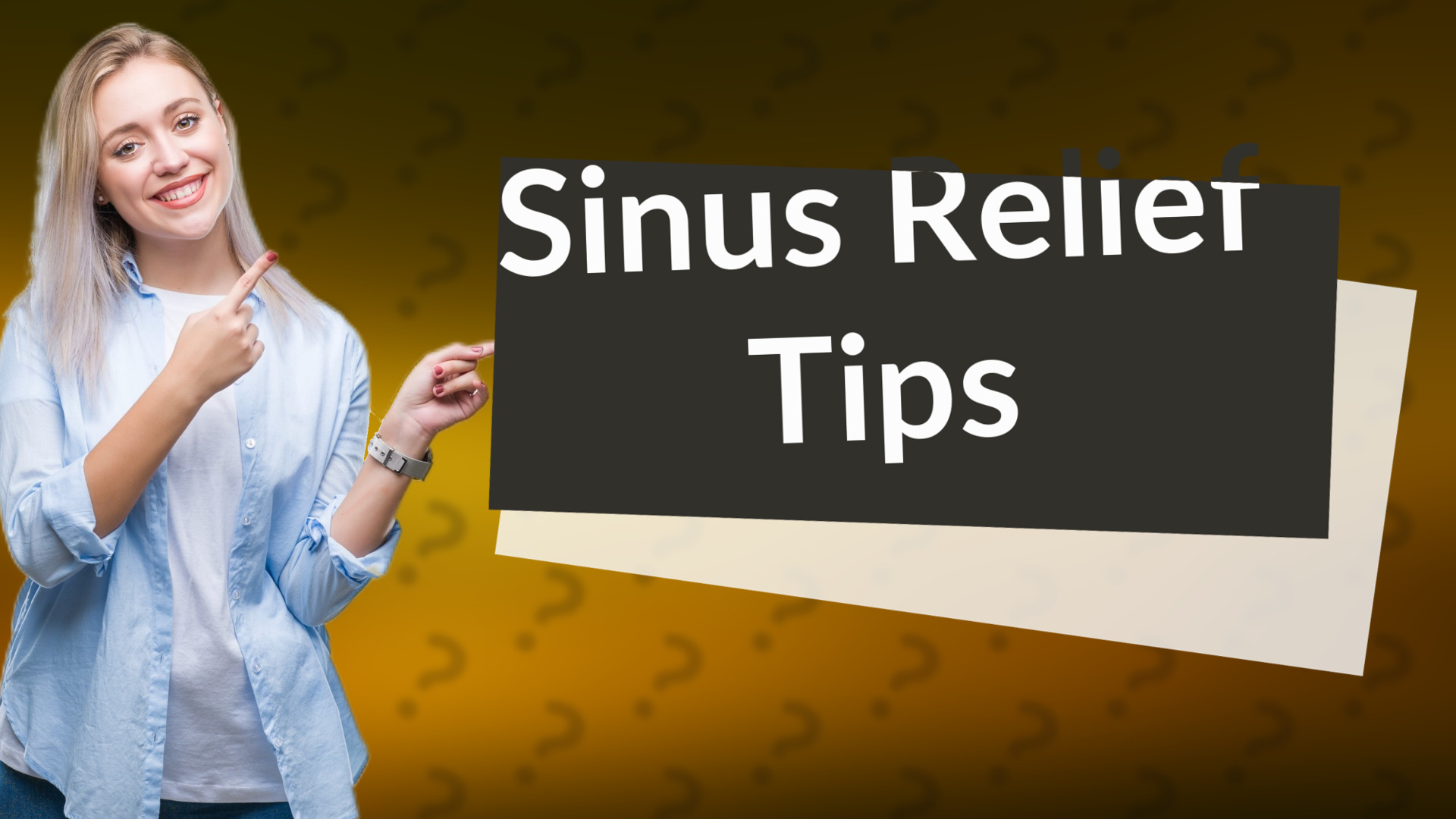 Sinus Relief Tips