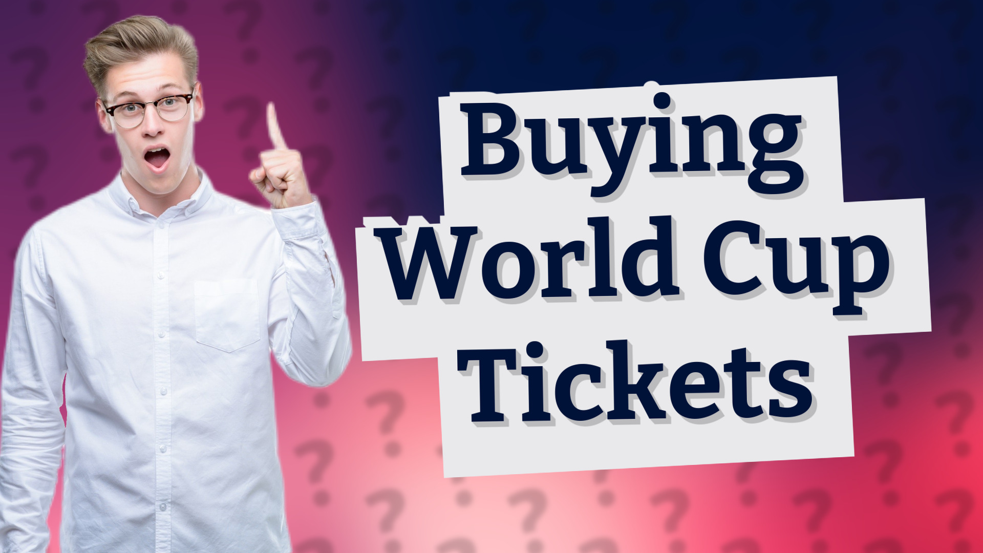 Buying World Cup Tickets