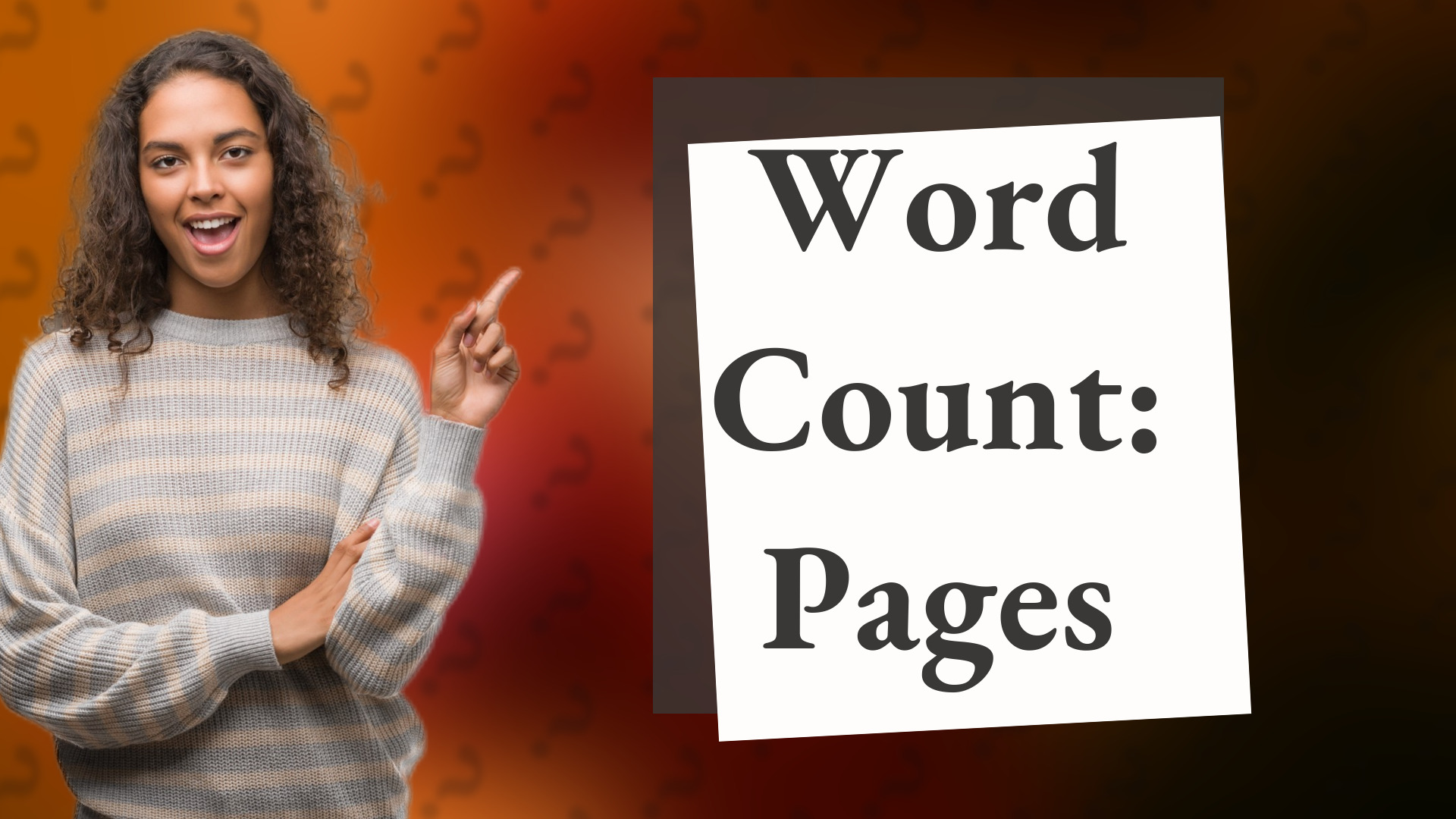 Word Count: Pages