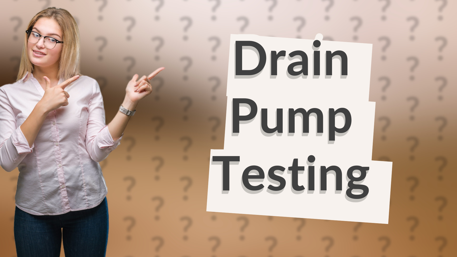 Drain Pump Testing