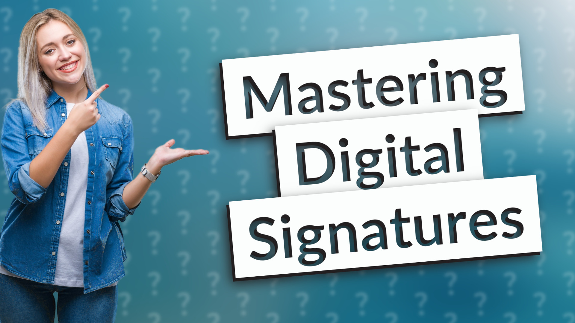 Mastering Digital Signatures