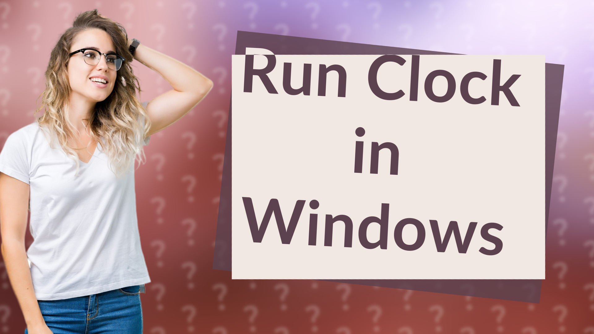 Run Clock in Windows