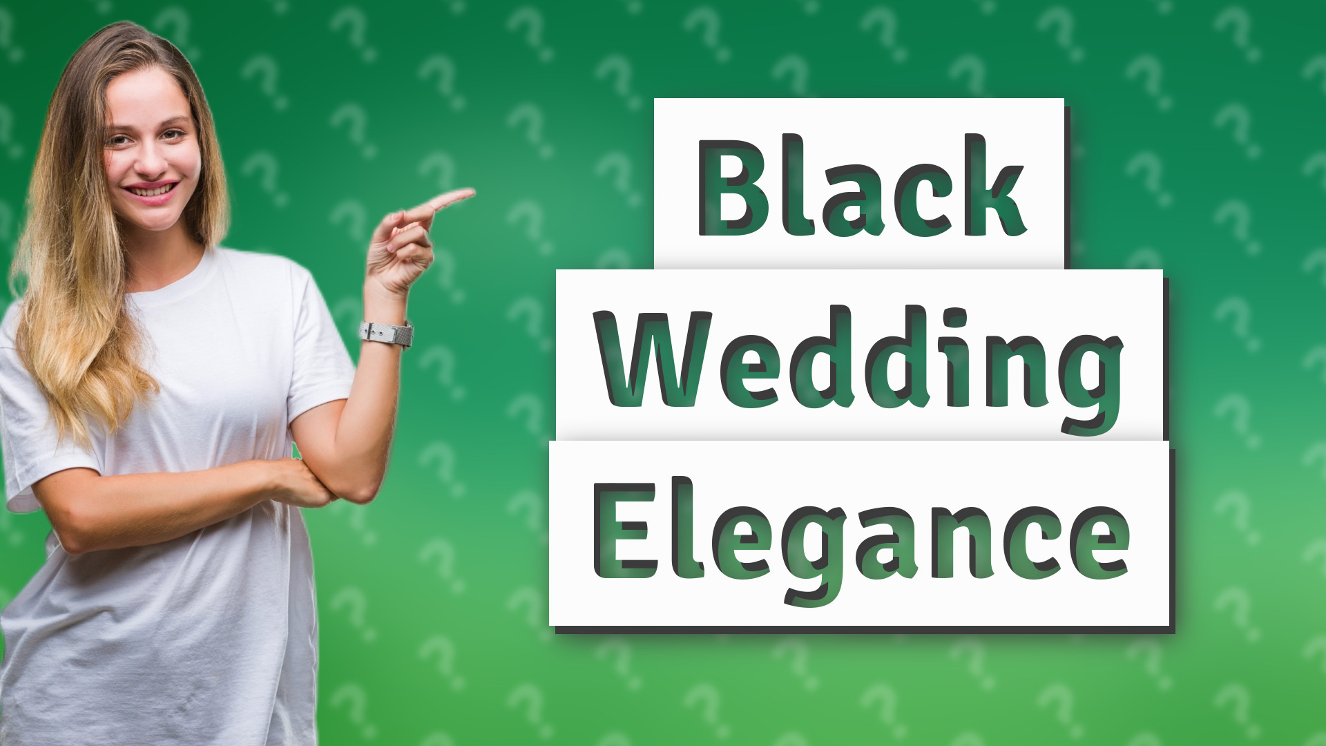 Black Wedding Elegance