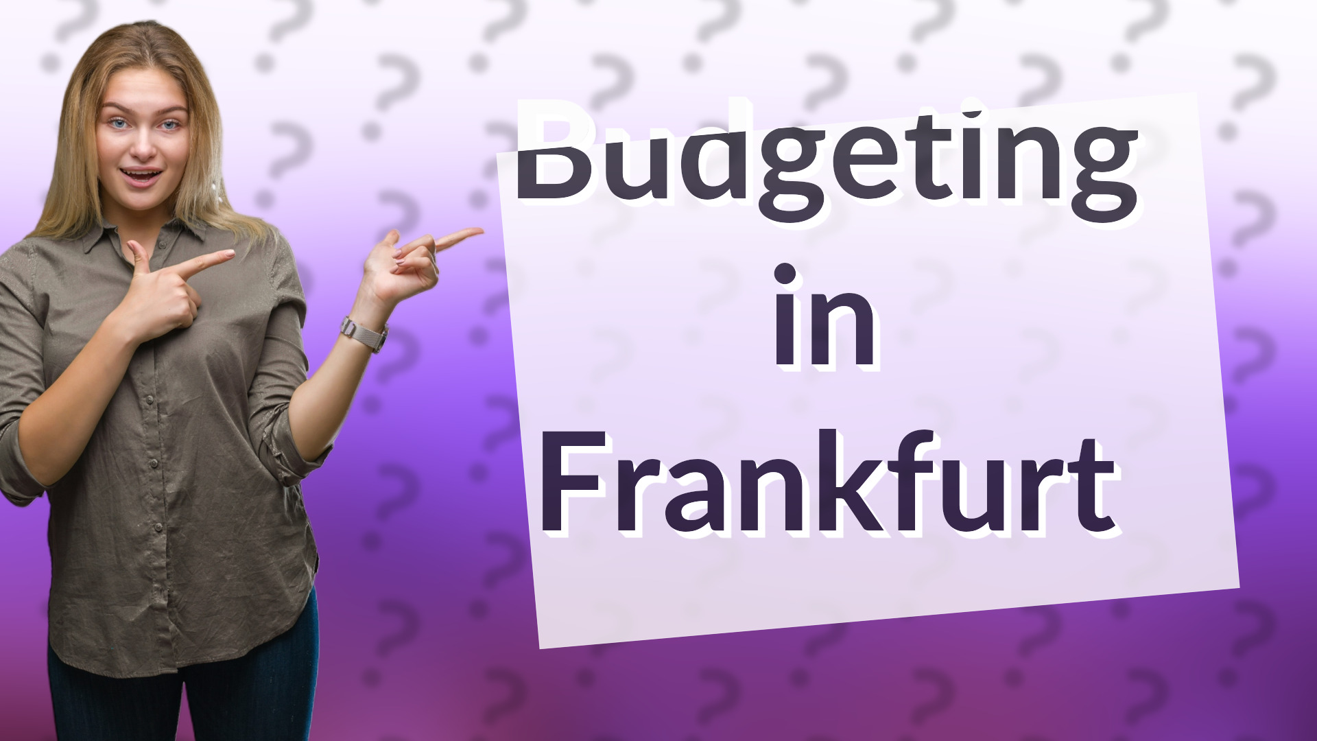Budgeting in Frankfurt