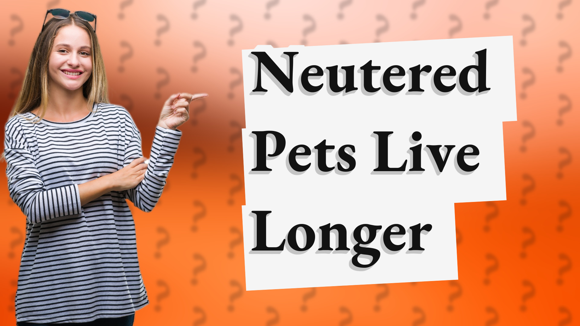 Neutered Pets Live Longer