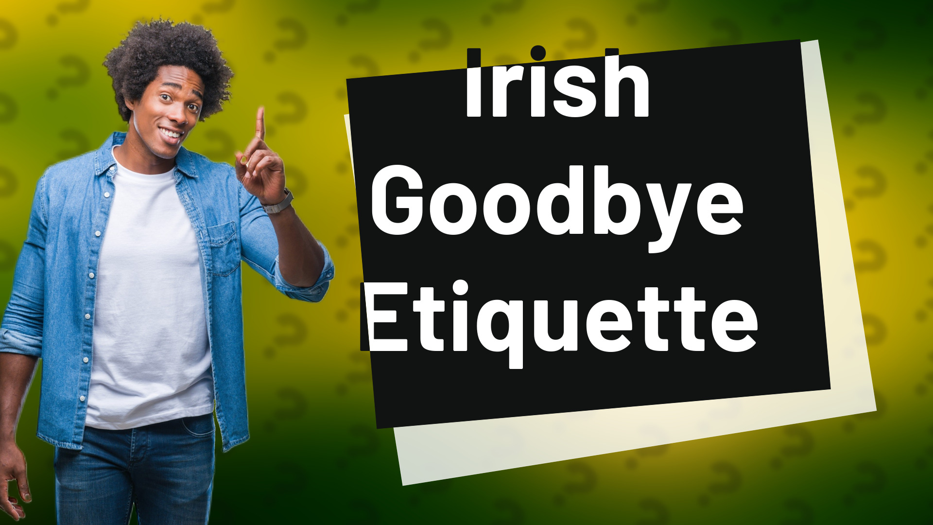 Irish Goodbye Etiquette